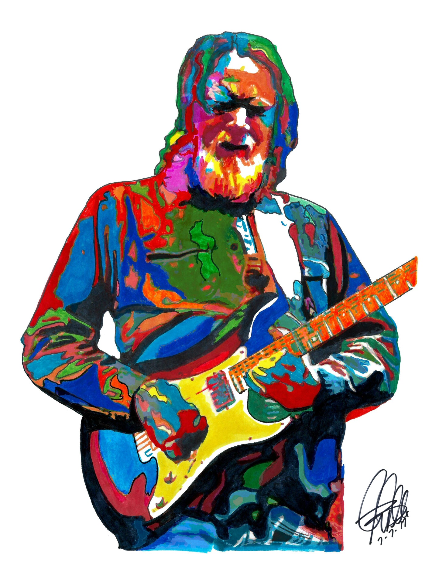 Jimmy Herring Guitar Rock Music Poster Print Wall Art 18x24