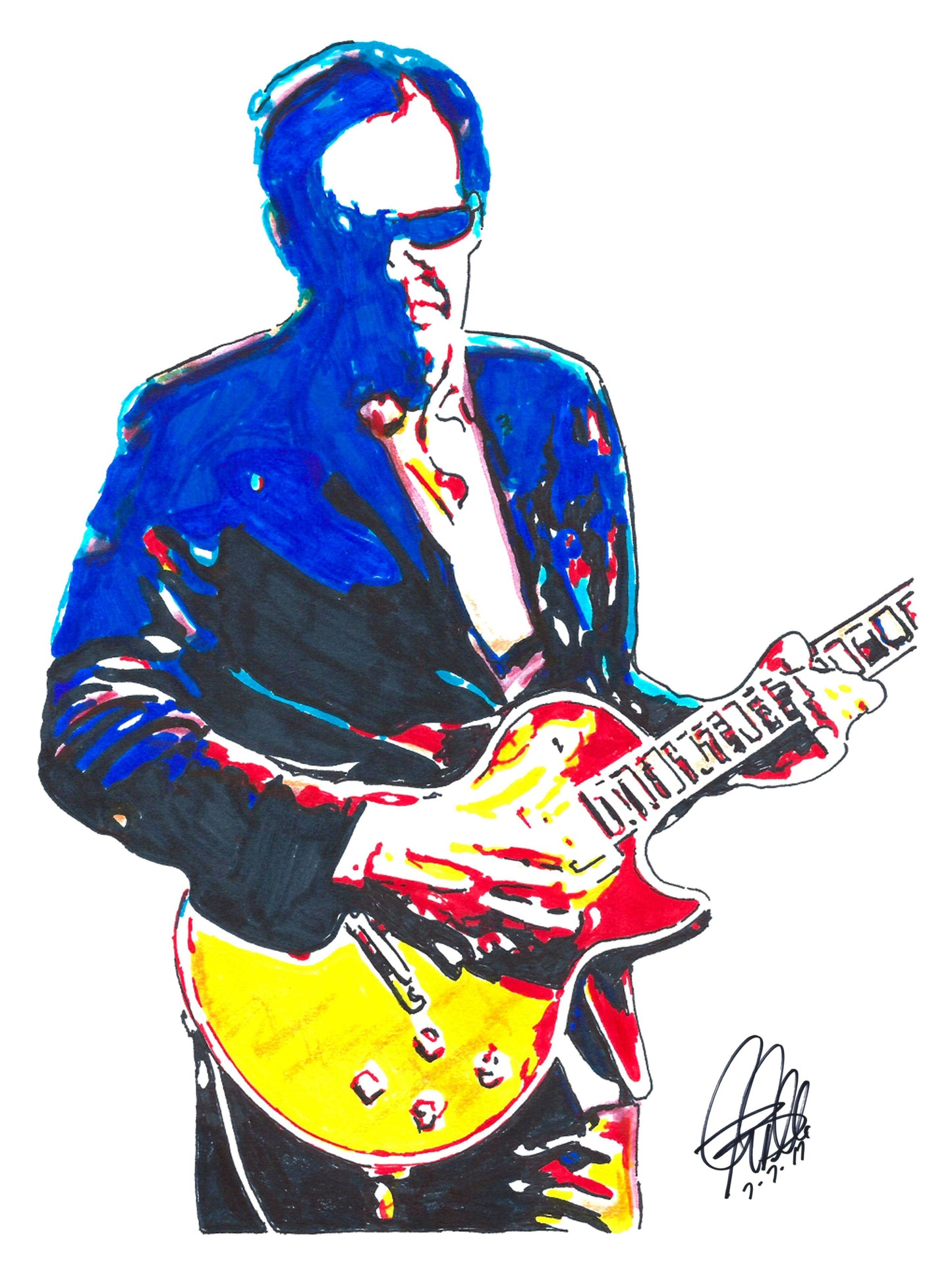 Joe Bonamassa Blues Hard Rock Guitar Music Poster Print Wall Art 18x24