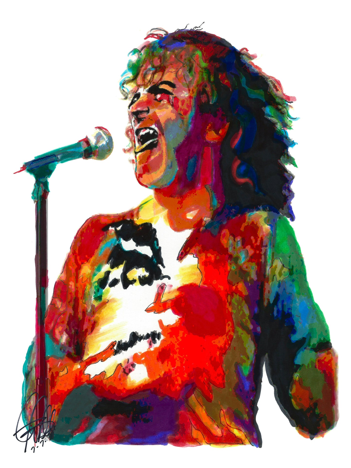 Joe Cocker Singer Blues Pop Rock Music Poster Print Wall Art 18x24