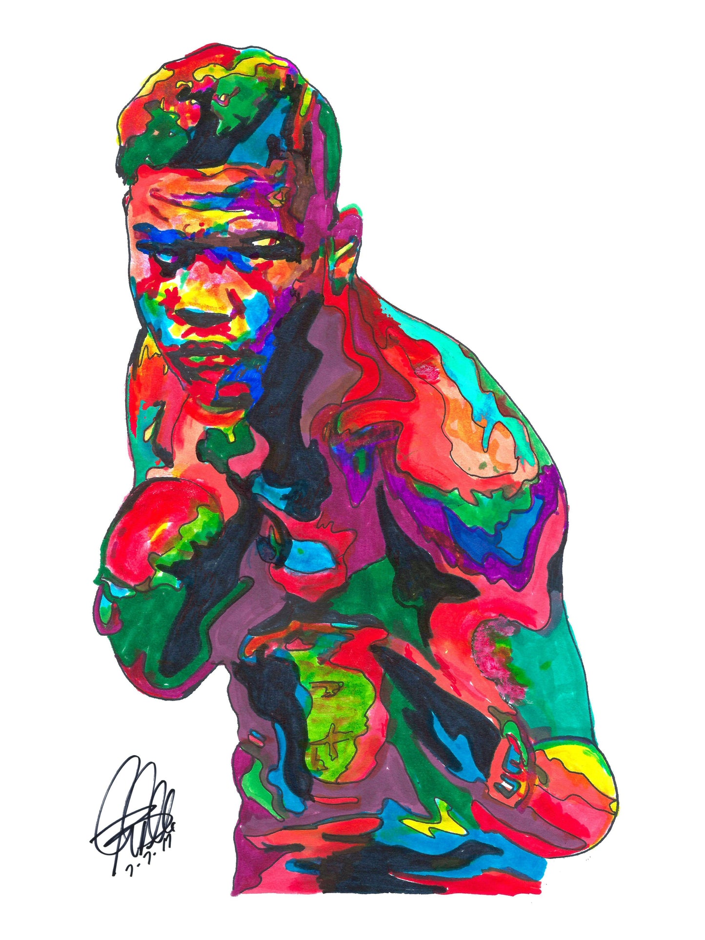 Joe Louis World Heavyweight Boxing Poster Print Wall Art 8.5x11