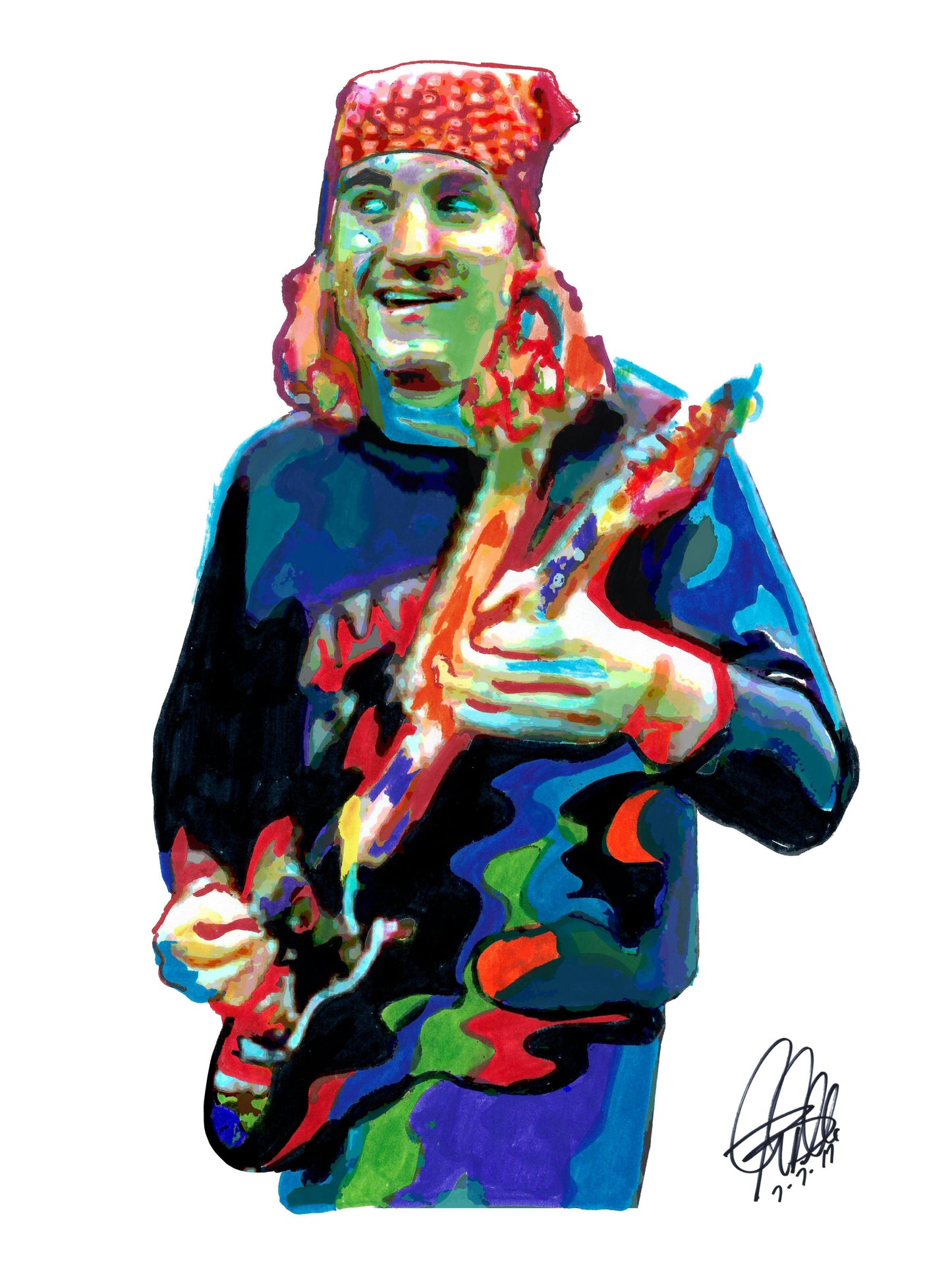 Joe Walsh Eagles Singer Guitar Rock Music Poster Print Wall Art 18x24