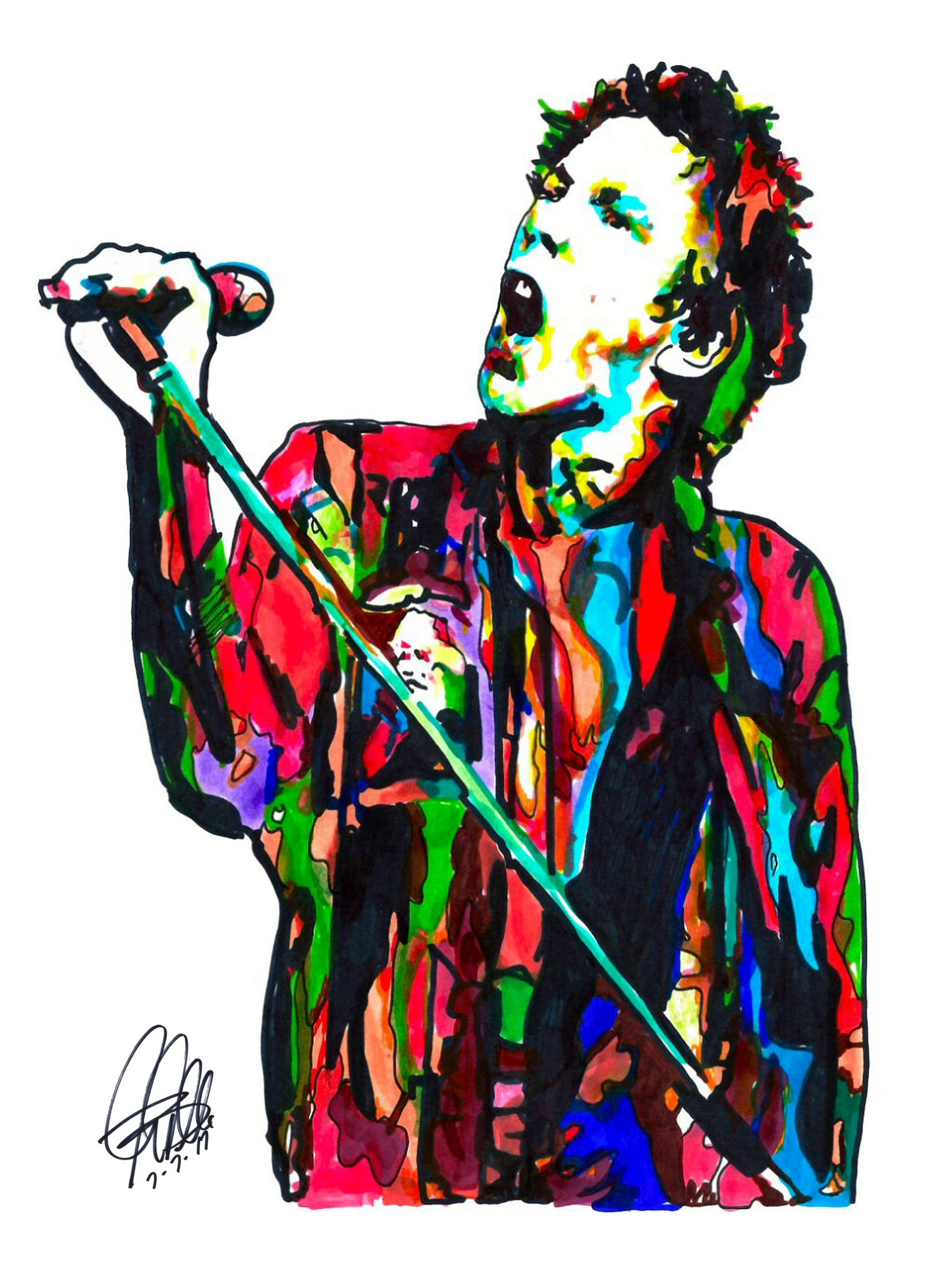 Johnny Rotten Sex Pistols Punk Rock Music Poster Print Wall Art 18x24