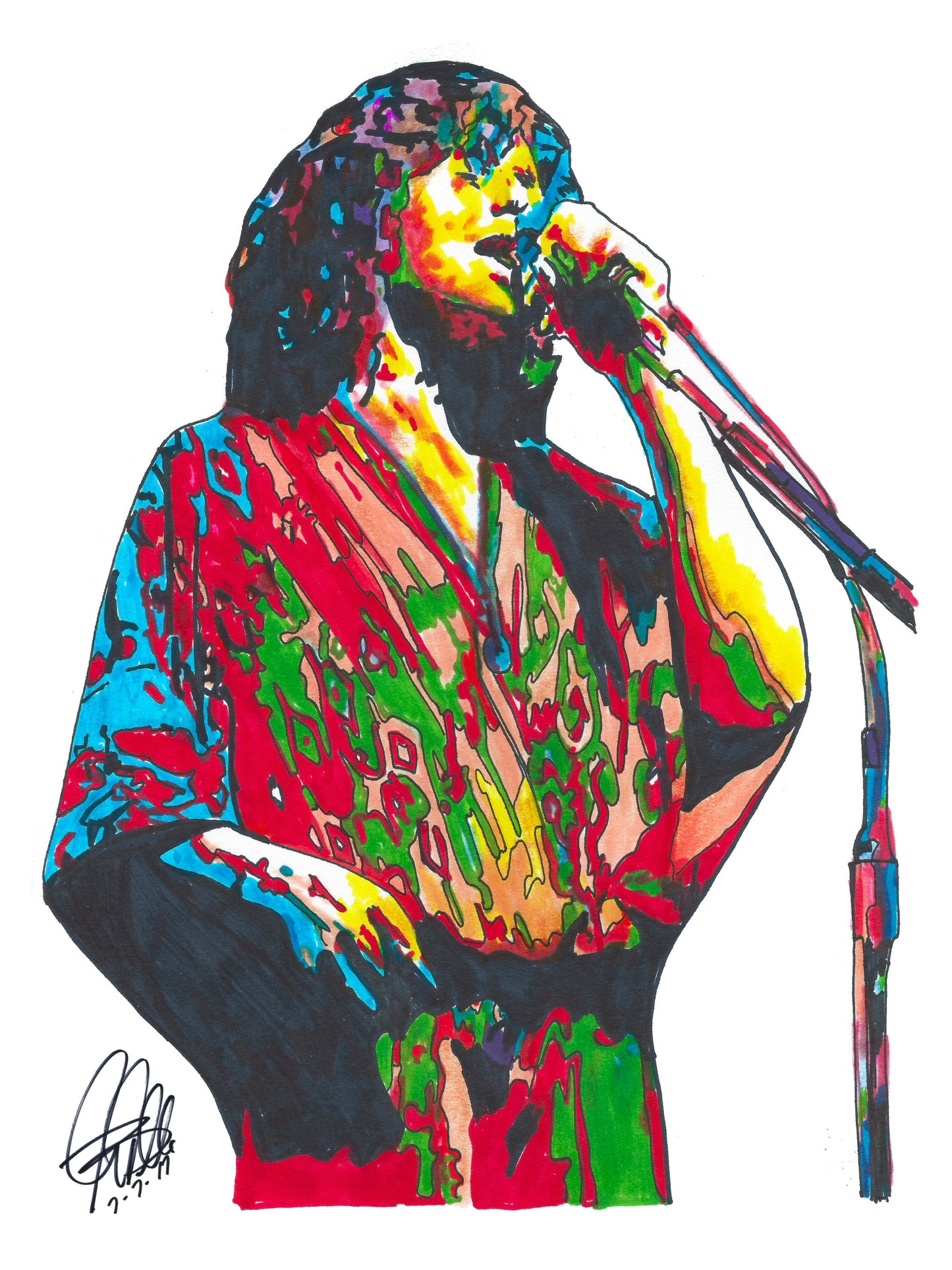 Jon Anderson Yes Singer Rock Music Poster Print Wall Art 18x24