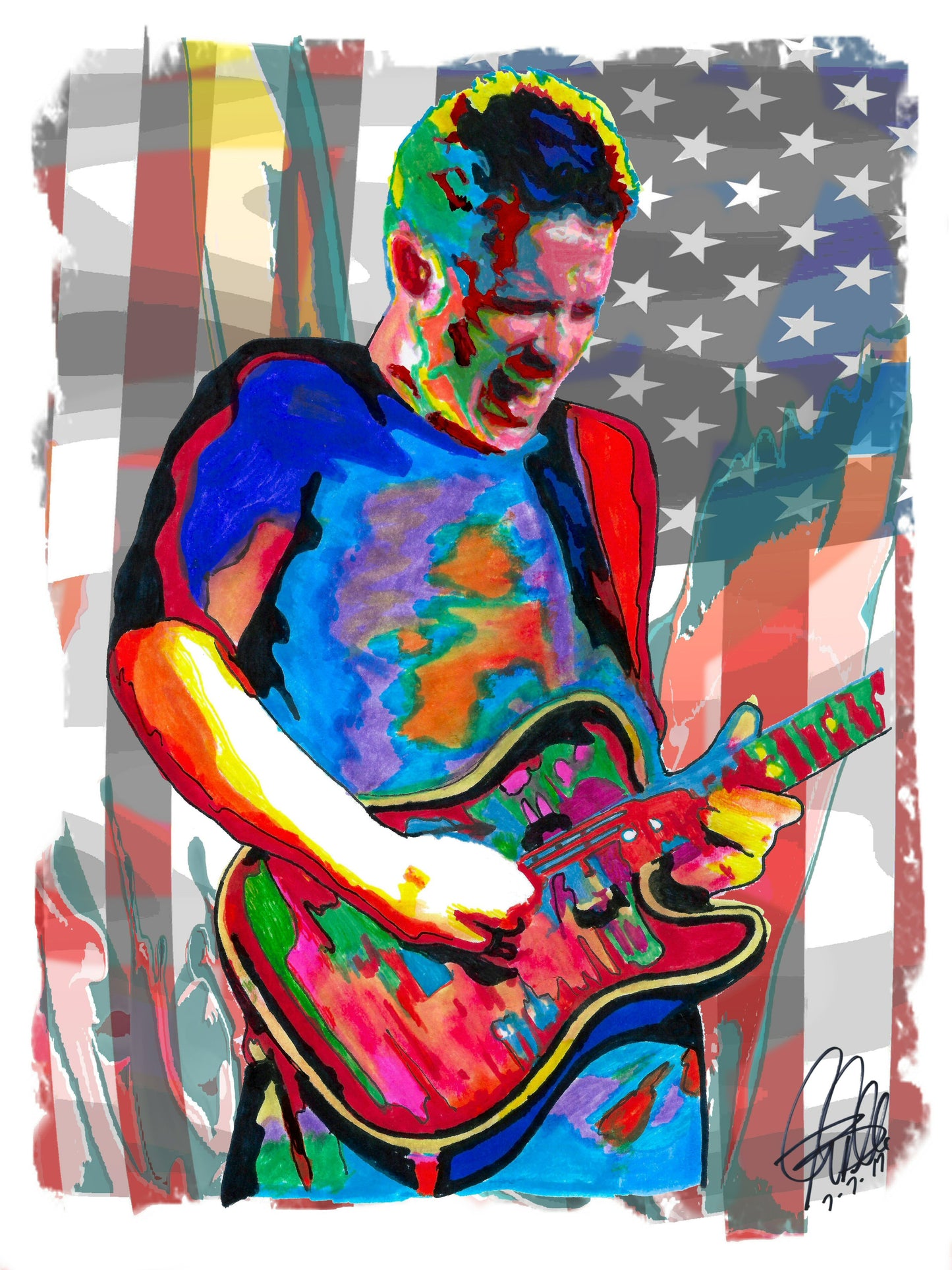 Jonny Lang Guitar Singer Blues Rock Music Poster Print Wall Art 8.5x11