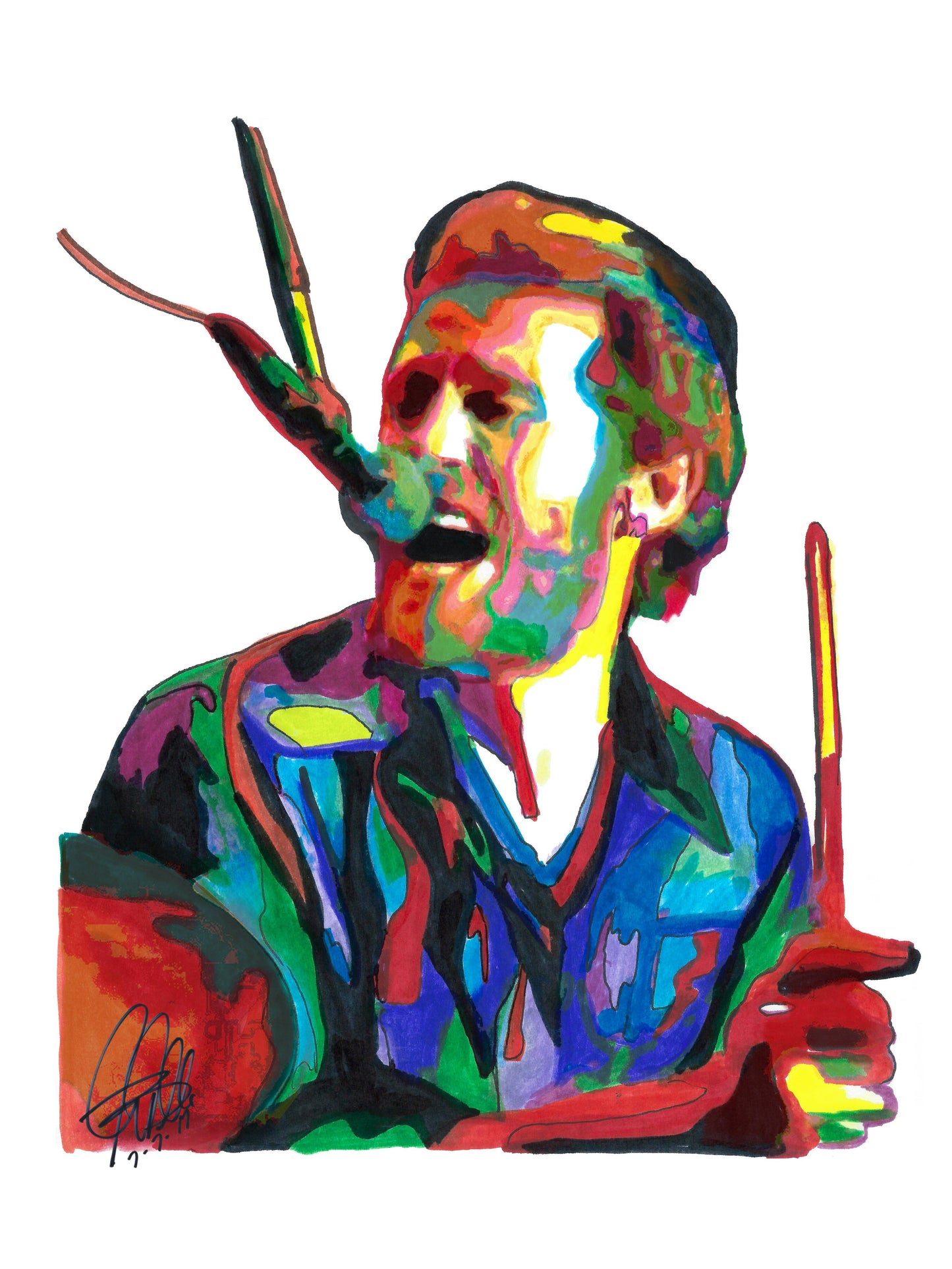 Levon Helm The Band Singer Drums Rock Music Poster Print Wall Art 18x24