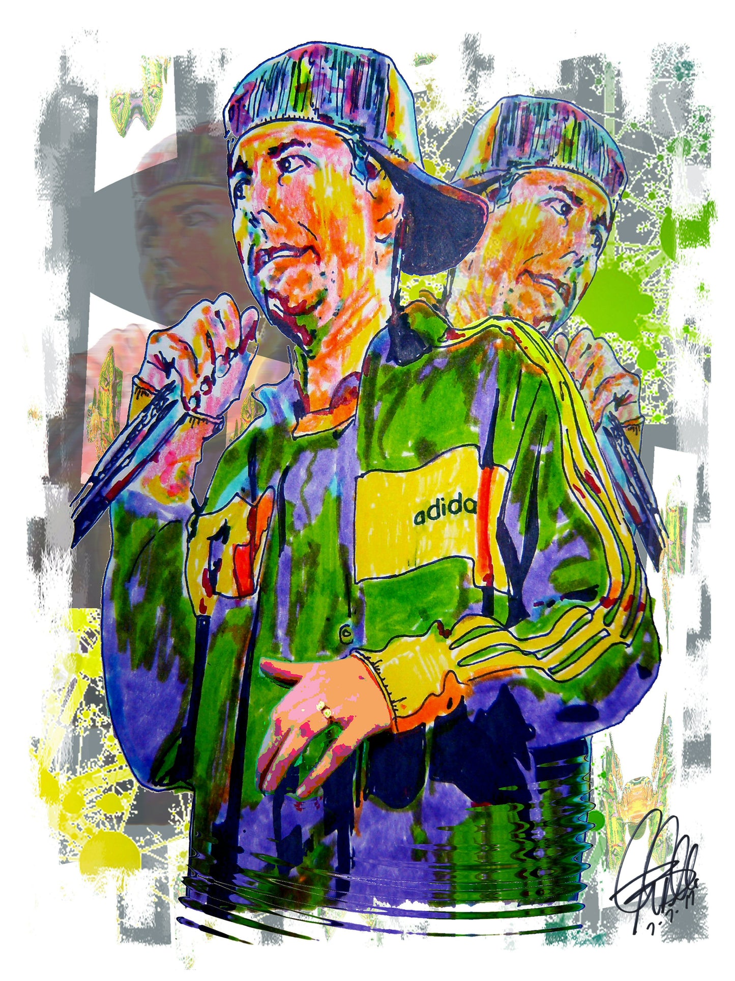 MCA Beastie Boys Adam Yauch Rock Rap Music Poster Print Wall Art 8.5x11