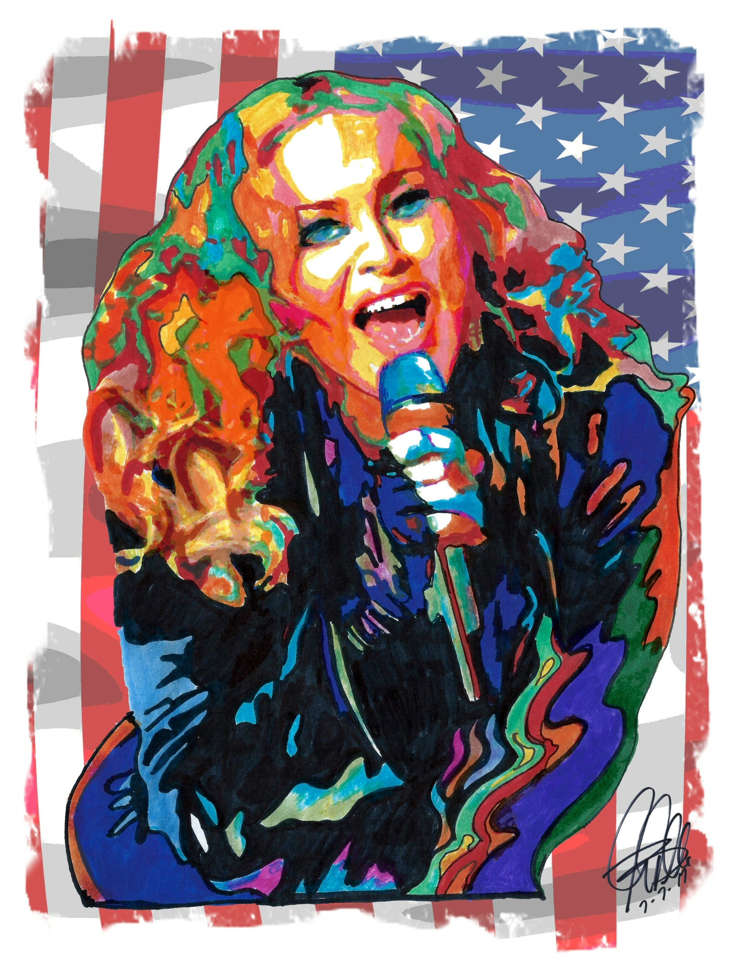 Madonna Singer Dance Rock Music Print Poster Wall Art 18x24