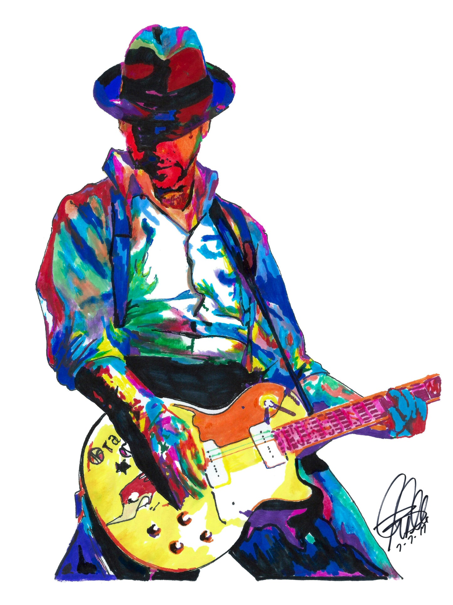 Mike Ness Social Distortion Guitar Rock Music Poster Print Wall Art 18x24