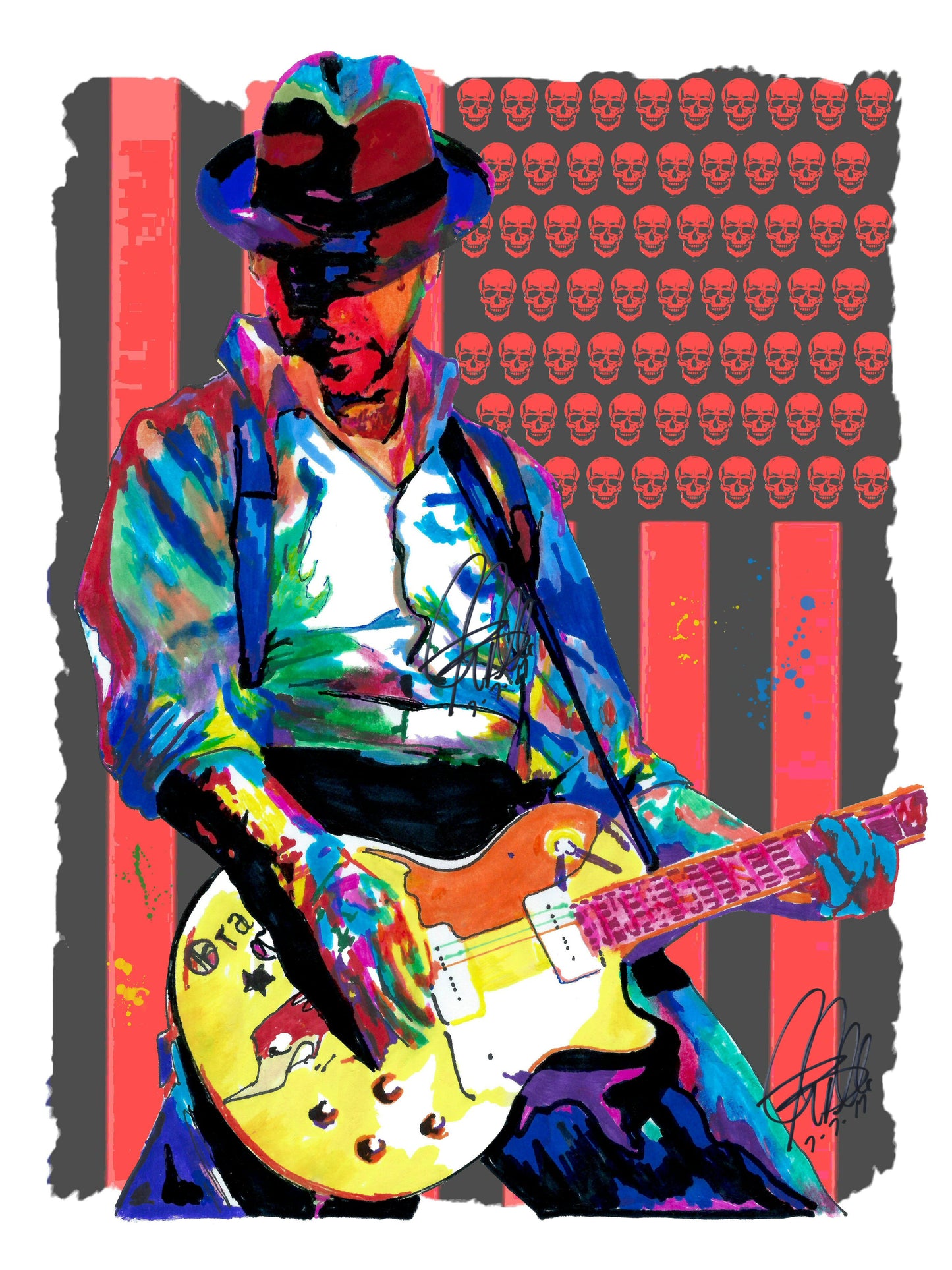 Mike Ness Social Distortion Singer Guitar Music Poster Print Wall Art 18x24