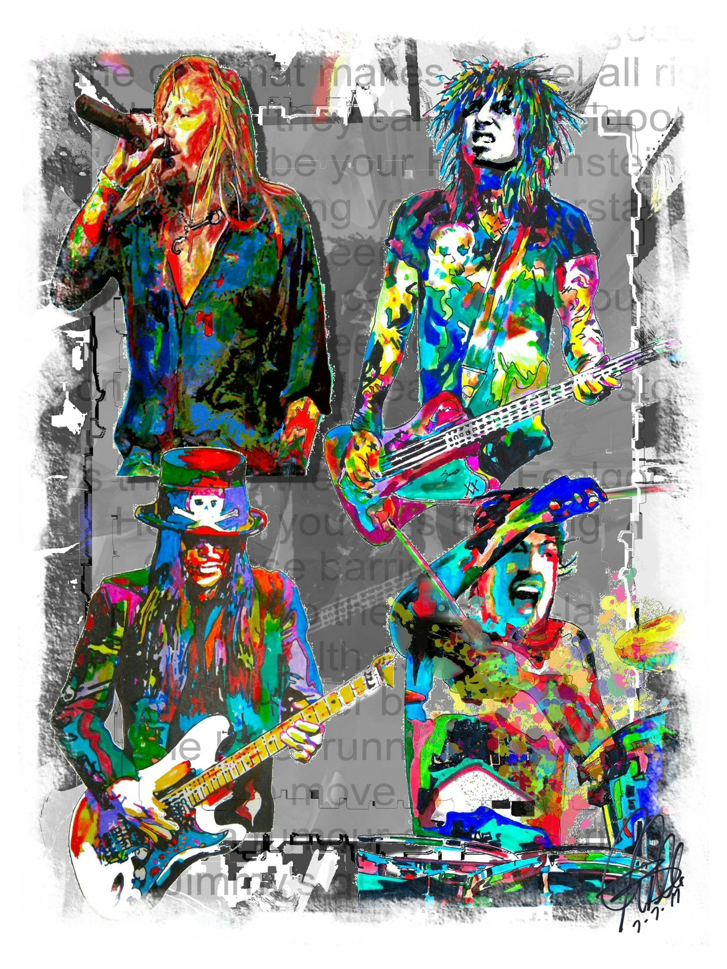 Motley Crue Heavy Metal Hard Rock Music Poster Print Wall Art 18x24