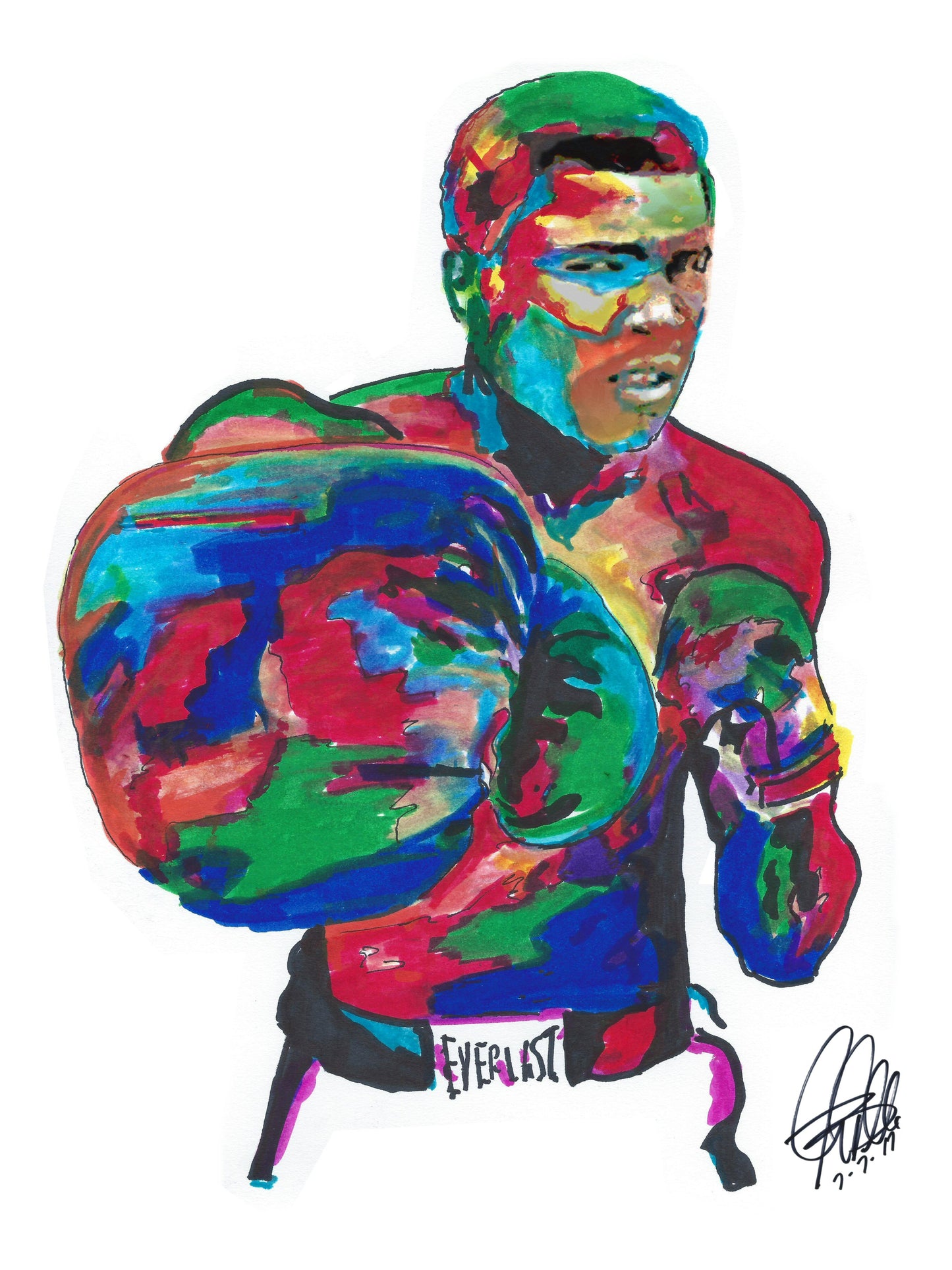 Muhammad Ali Sports Boxing Poster Print Wall Art 18x24