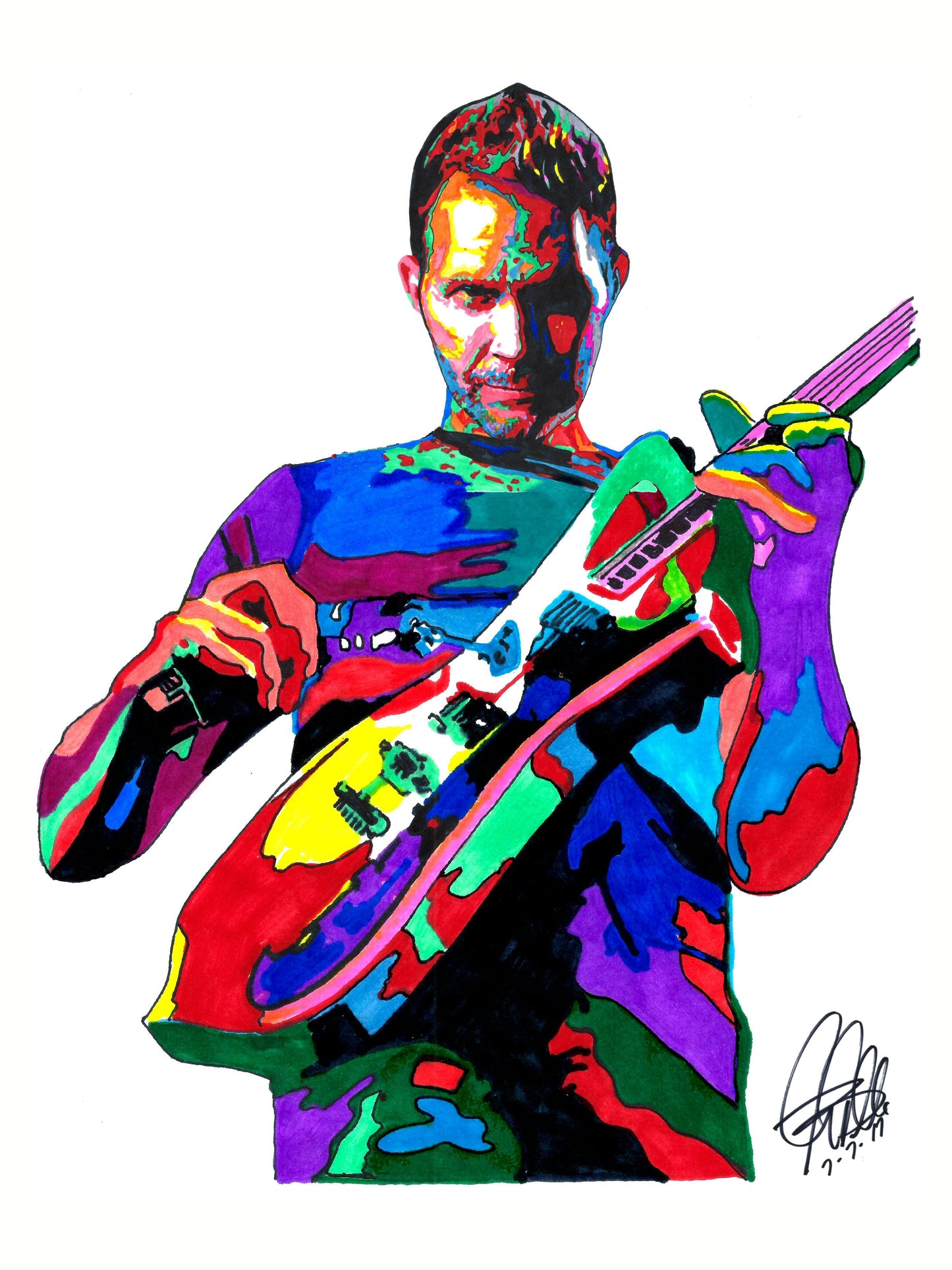 Paul Gilbert MR Big Guitar Rock Music Poster Print Wall Art 18x24