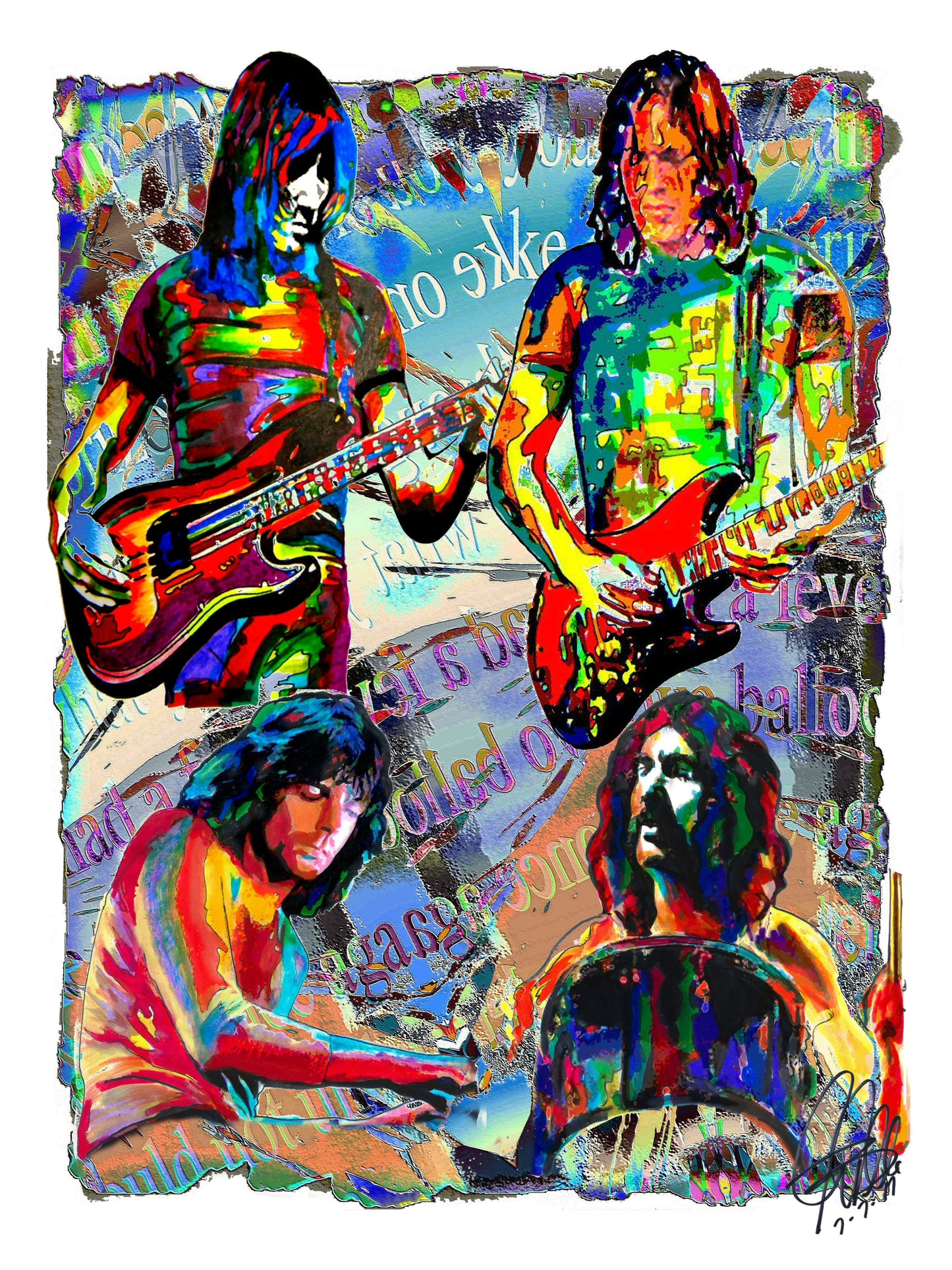 Pink Floyd Waters Gilmour Rock Music Poster Print Wall Art 18x24