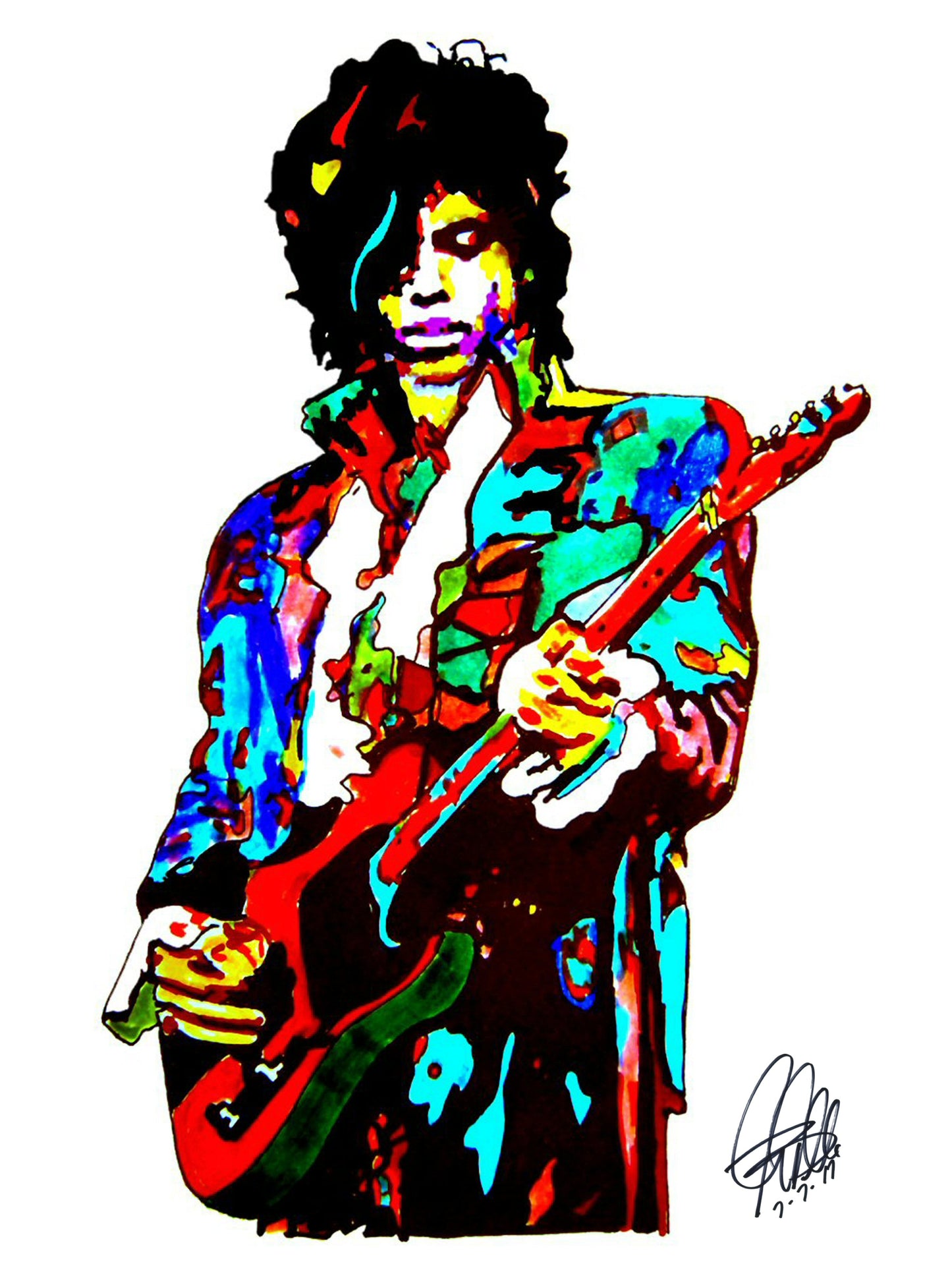 Prince Singer Guitar Pop Rock Music Poster Print Wall Art 18x24