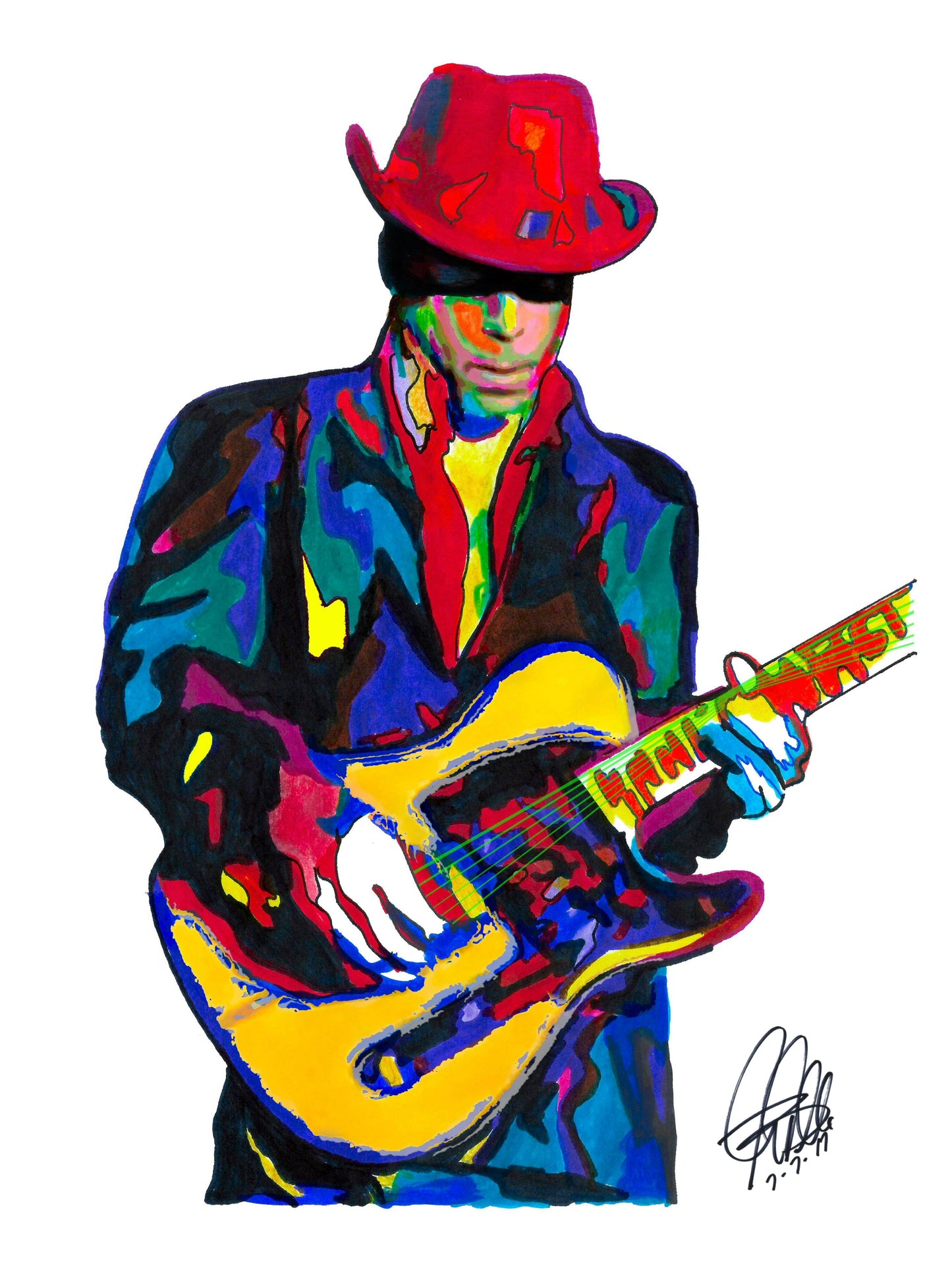 Prince Singer Guitar Rock Music Poster Print Wall Art 18x24