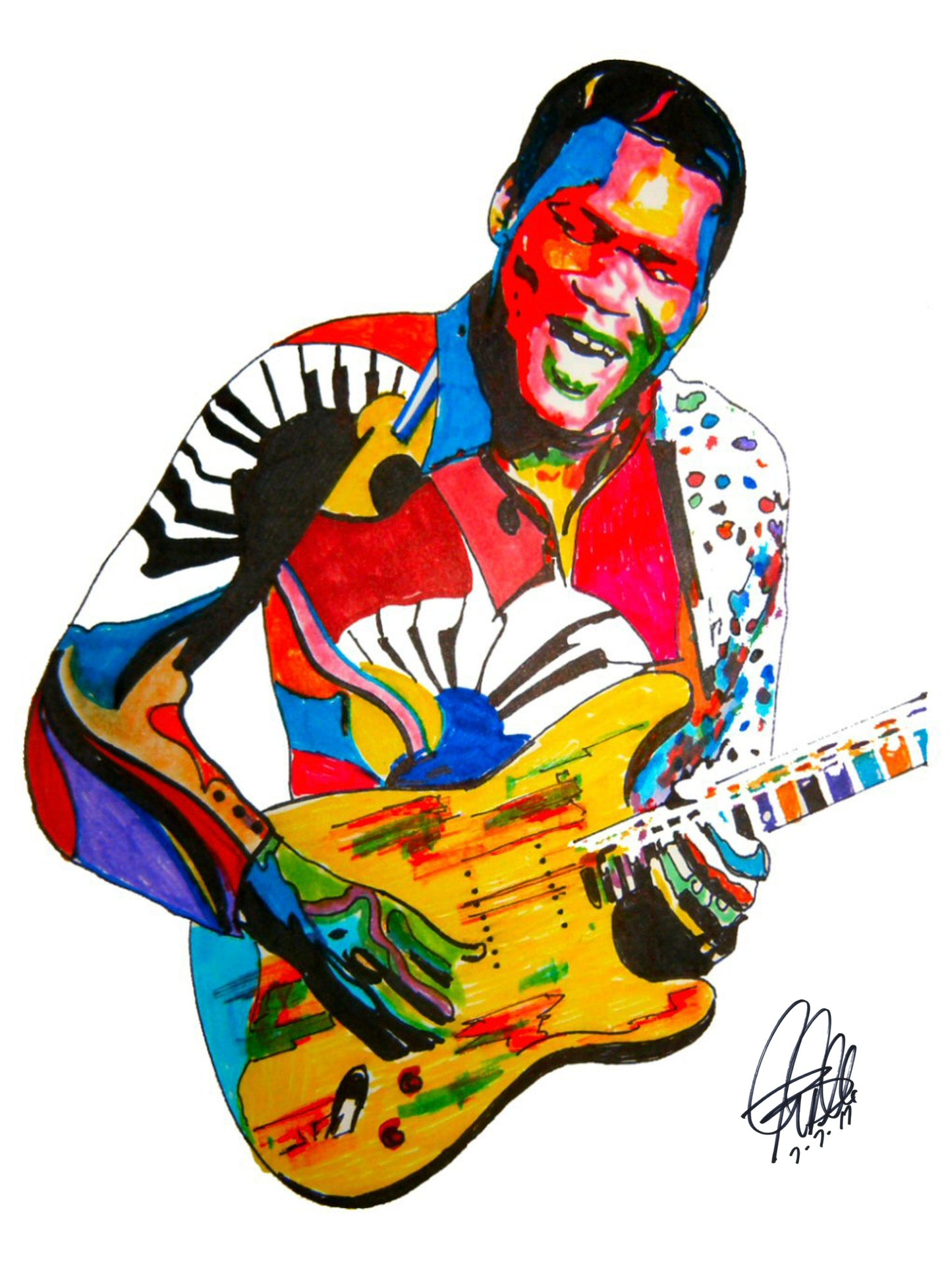 Robert Cray Singer Blues Rock Guitar Music Poster Print Wall Art 18x24