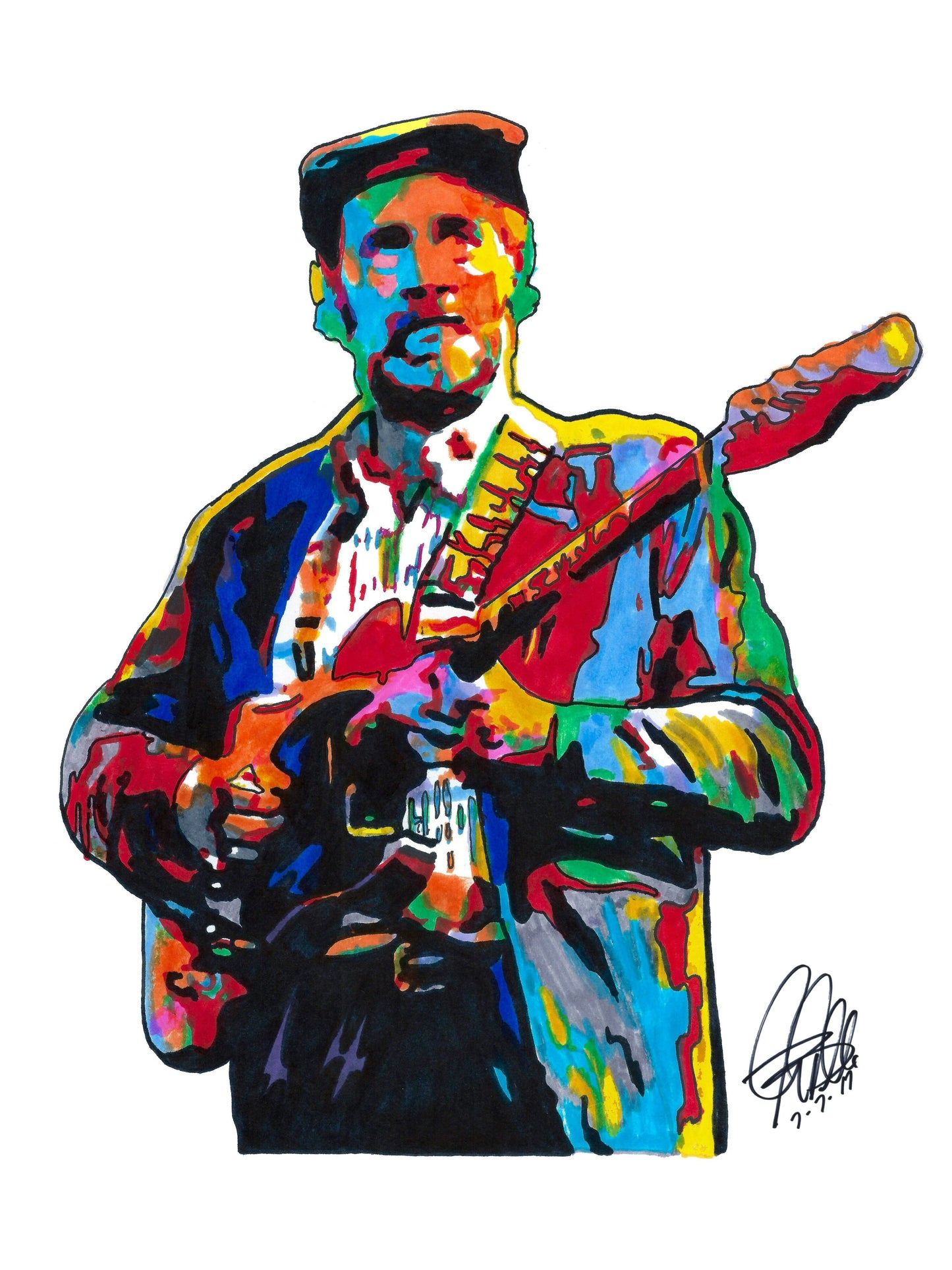 Roy Buchanan Singer Guitar Jazz Blues Rock Music Poster Print Wall Art 18x24