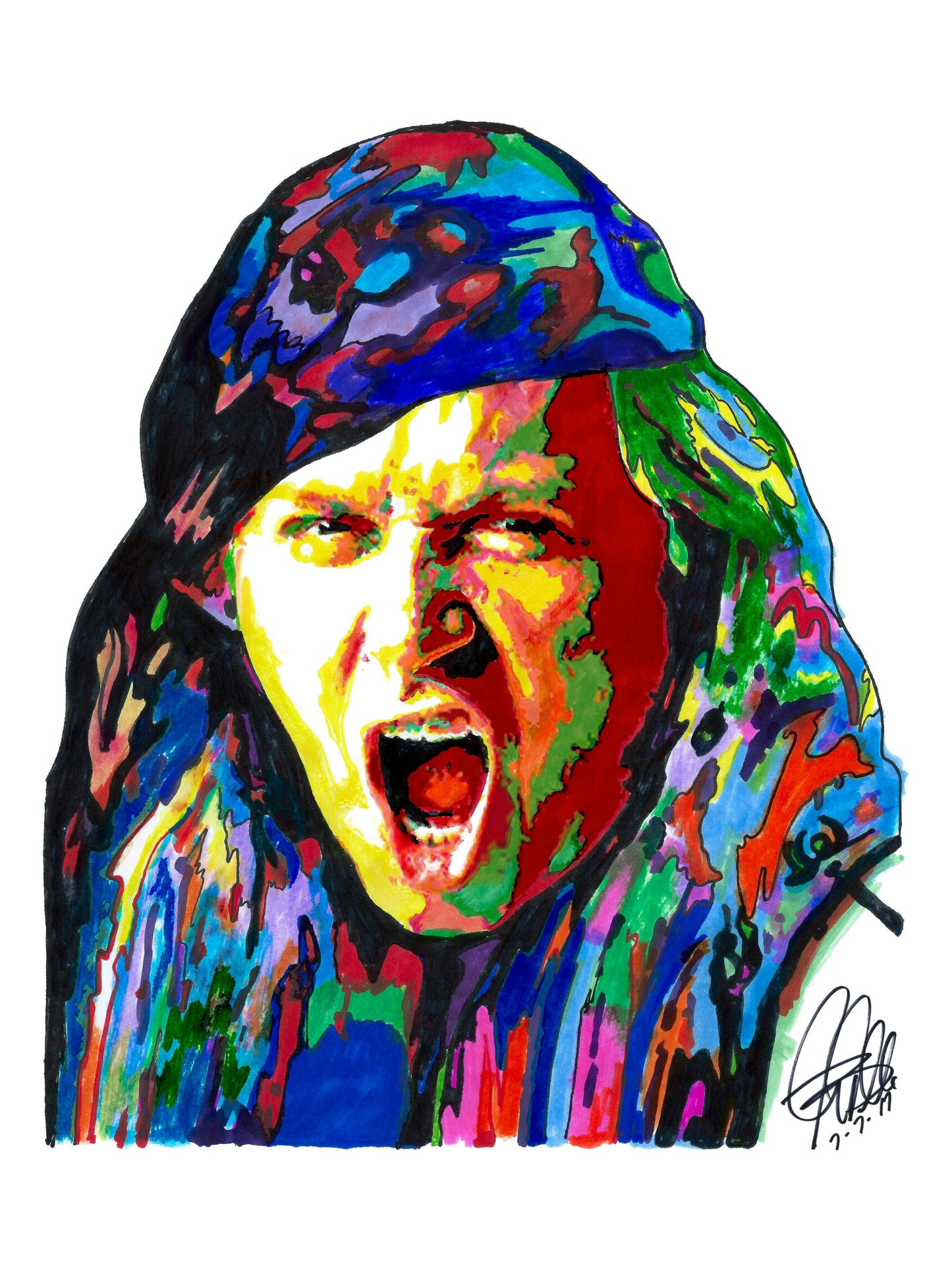 Sam Kinison Stand Up Comedy Poster Print Tribute Wall Art 8.5x11