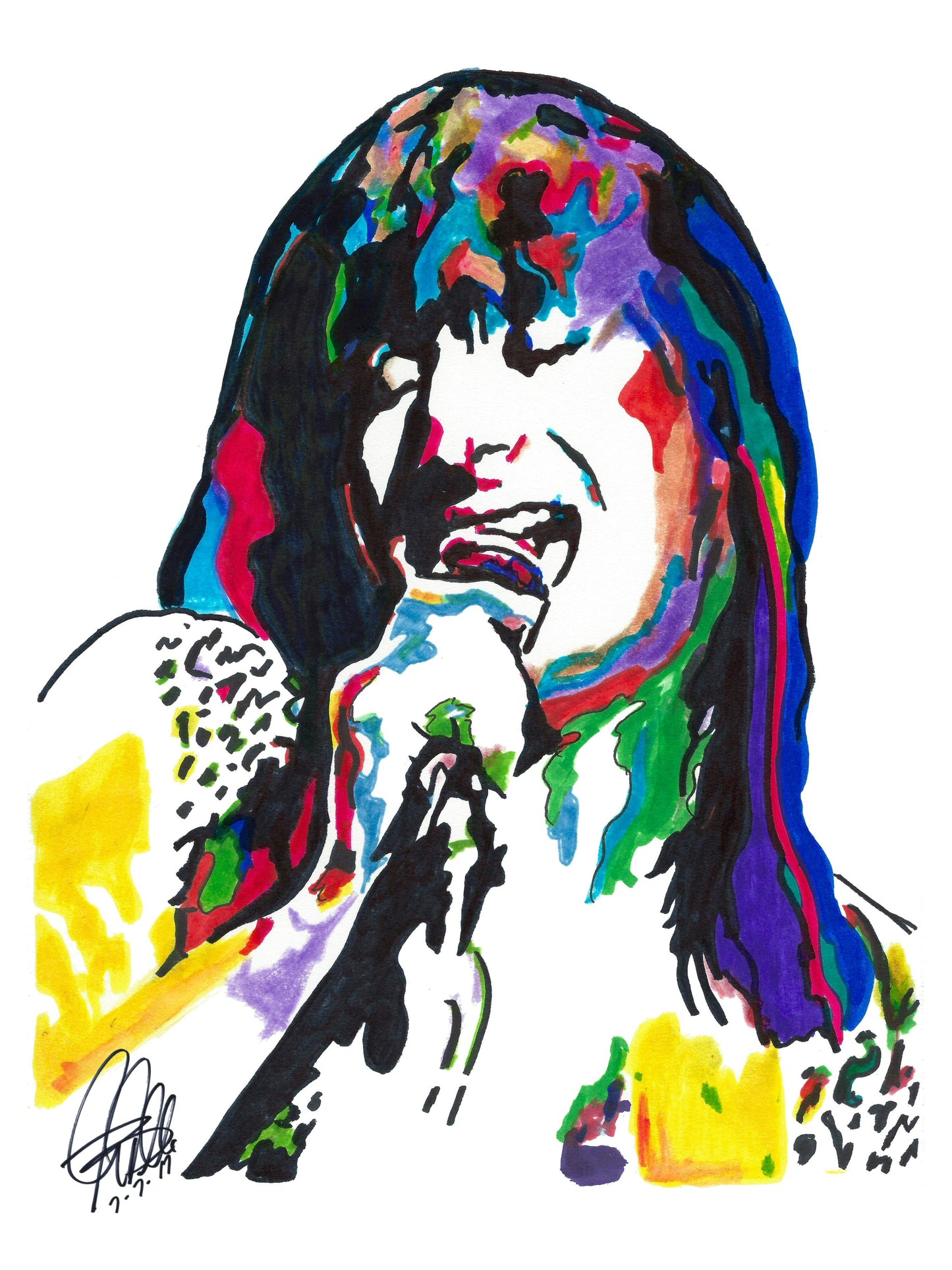 Steve Perry Journey Singer Rock Music Poster Print Art 18x24