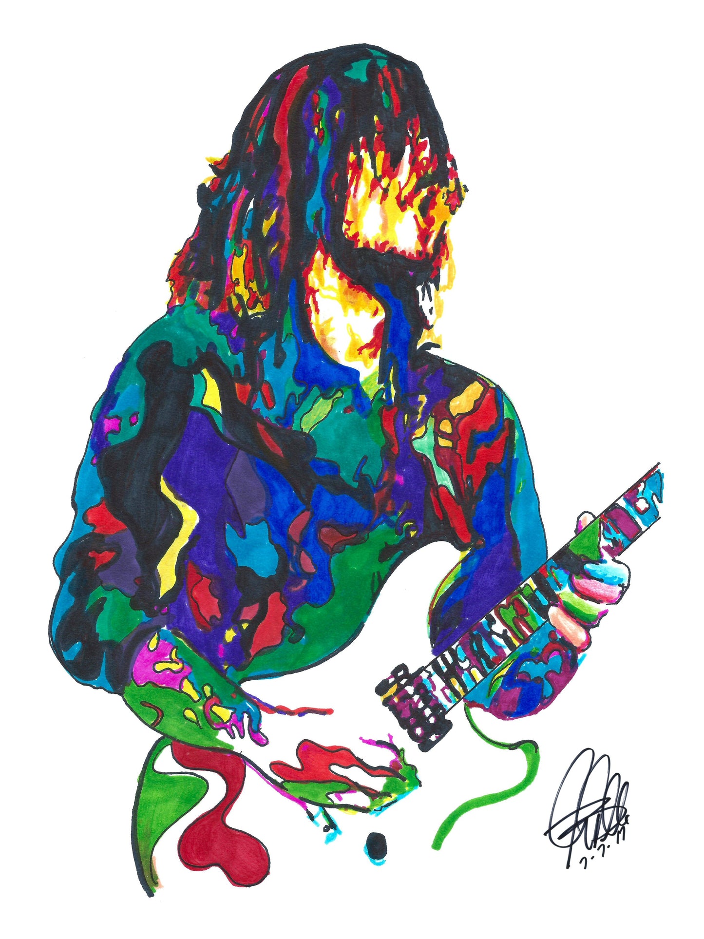 Tim Mahoney 311 Guitar Rap Rock Funk Music Print Poster Wall Art 18x24