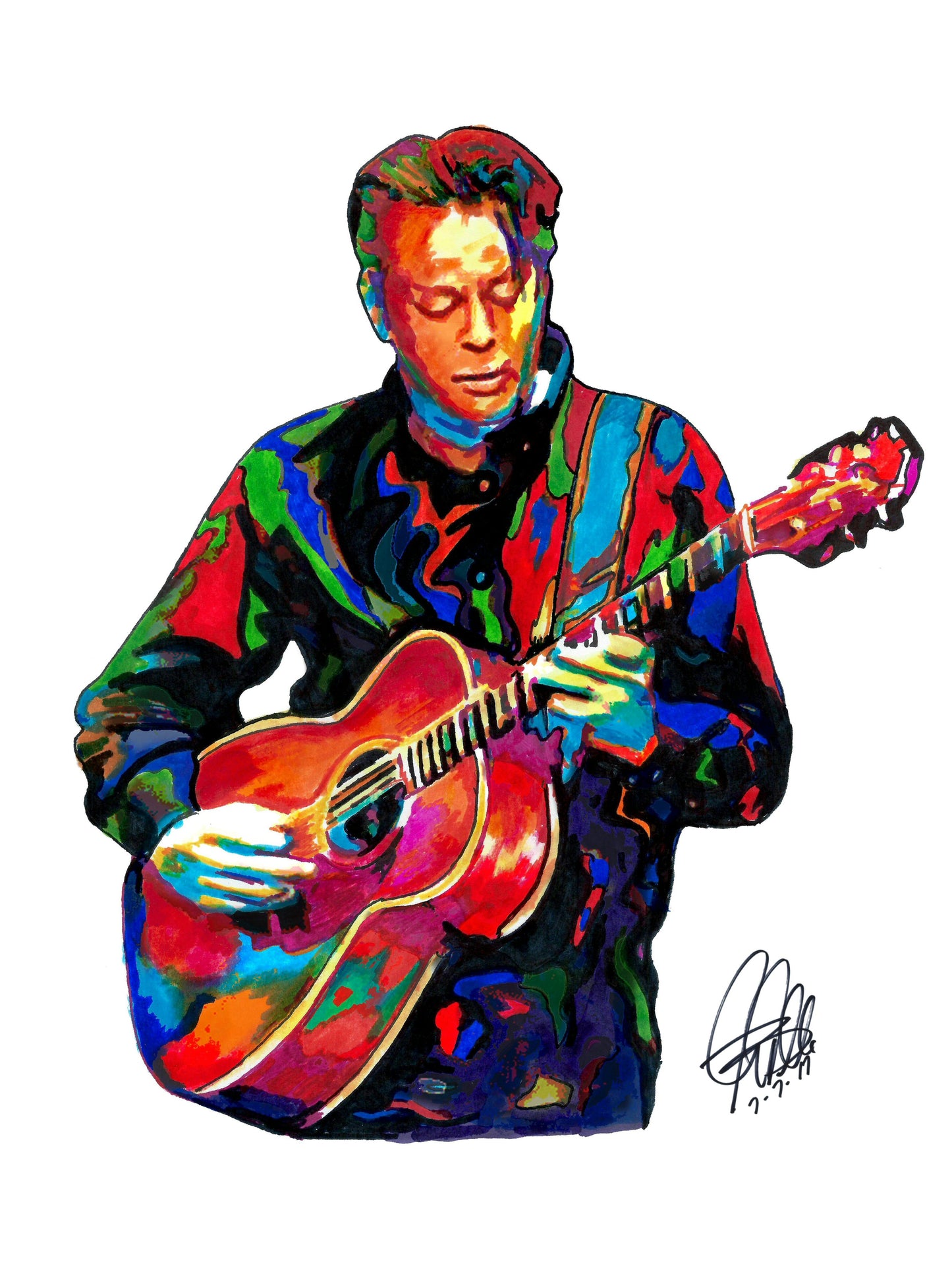 Tommy Emmanuel Acoustic Guitar Pop Music Poster Print Wall Art 18x24