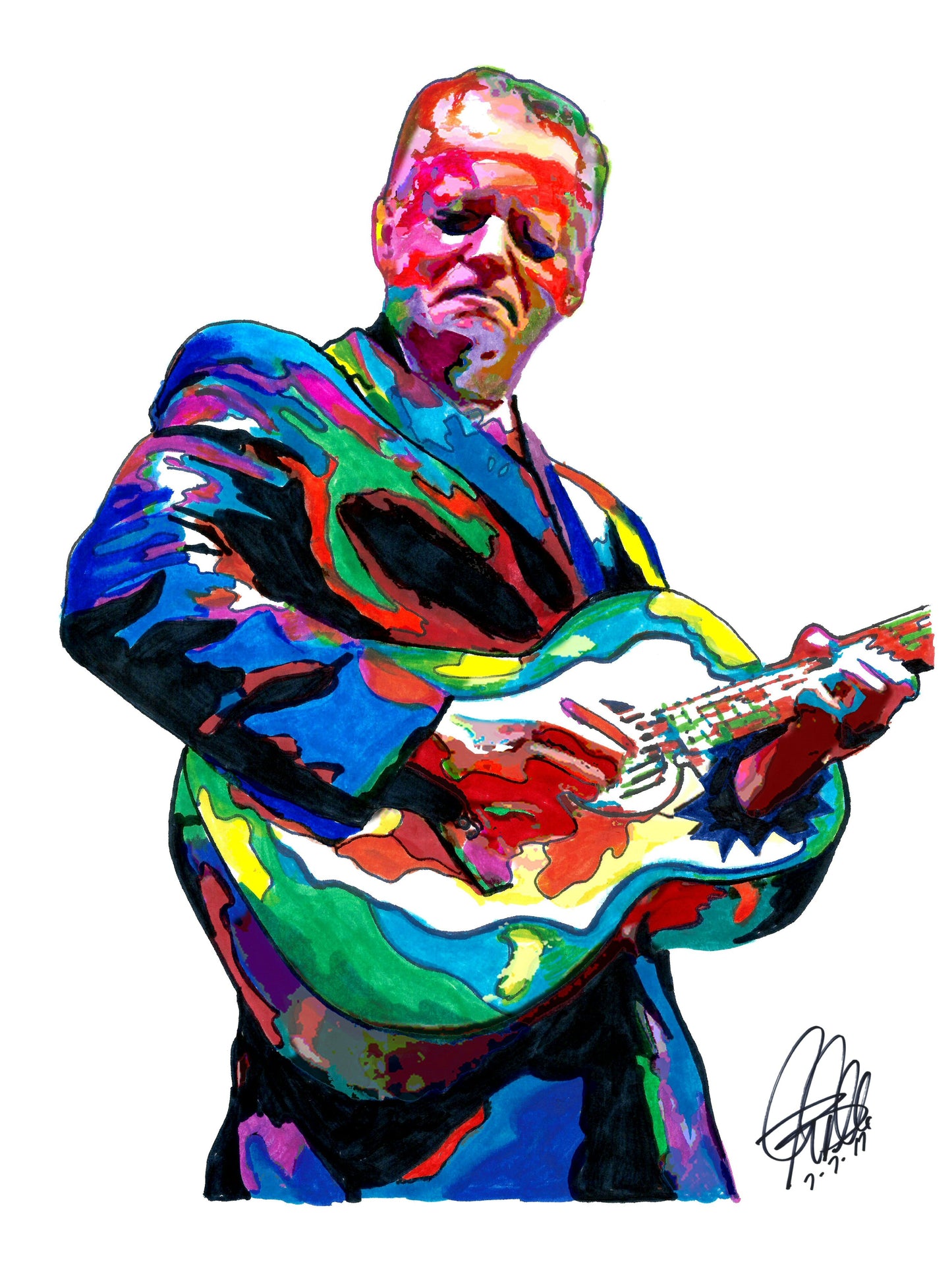 Tommy Emmanuel Acoustic Guitar Pop Rock Music Poster Print Wall Art 18x24