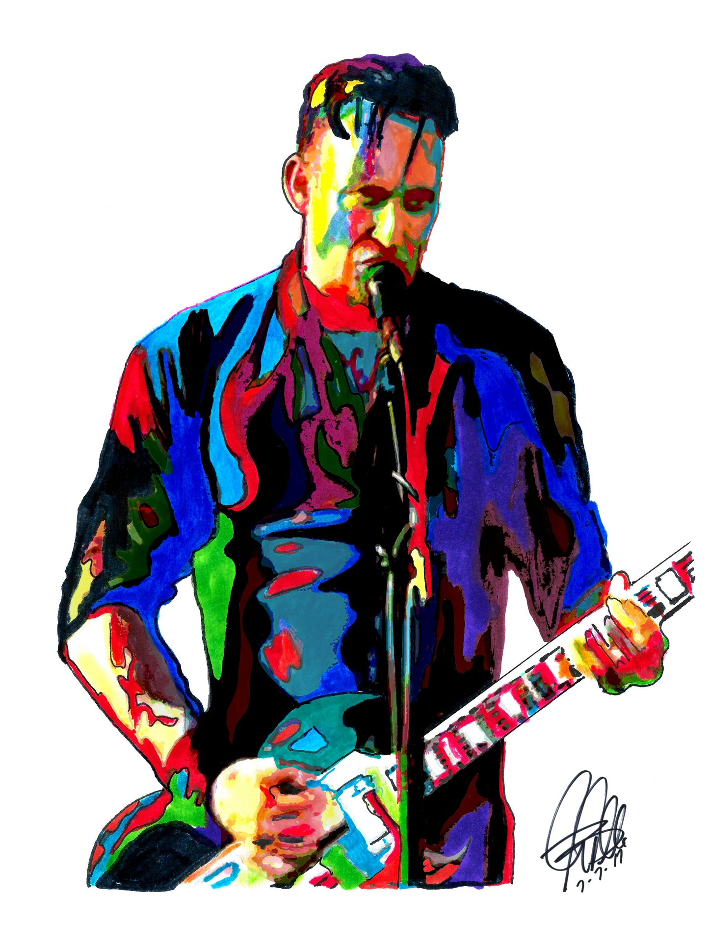 Michael Poulsen Volbeat Metal Rock Music Poster Print Wall Art 18x24