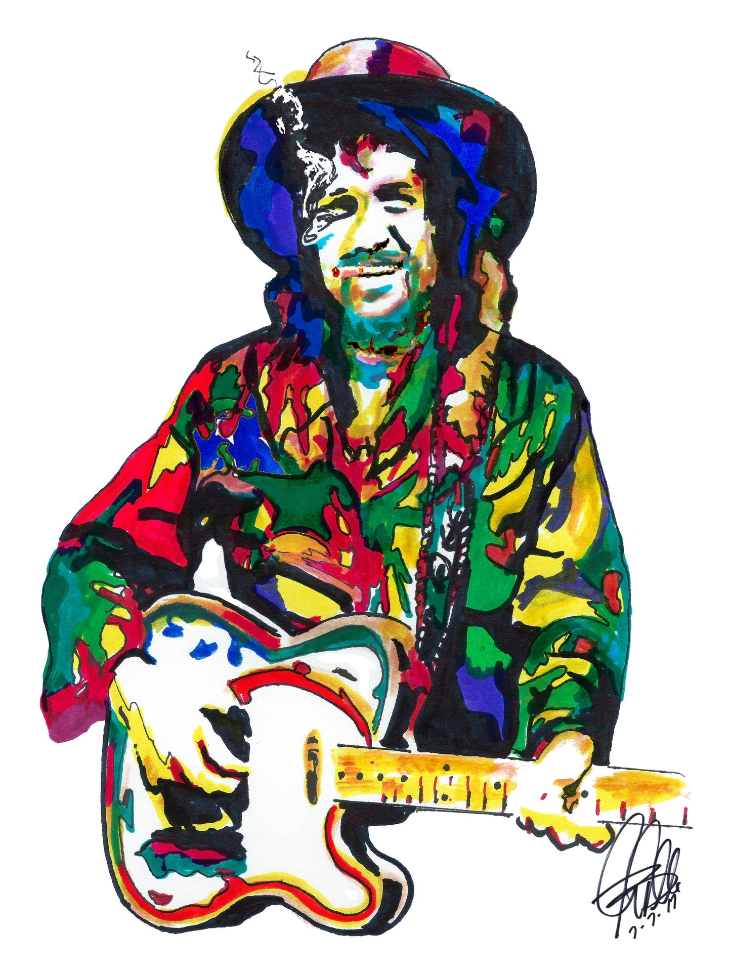 Waylon Jennings Singer Country Music Poster Print Tribute Wall Art 18x24