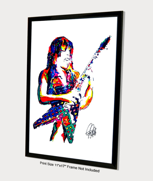 Randy Rhoads Ozzy Guitar Rock Metal Music Poster Print Wall Art 11x17