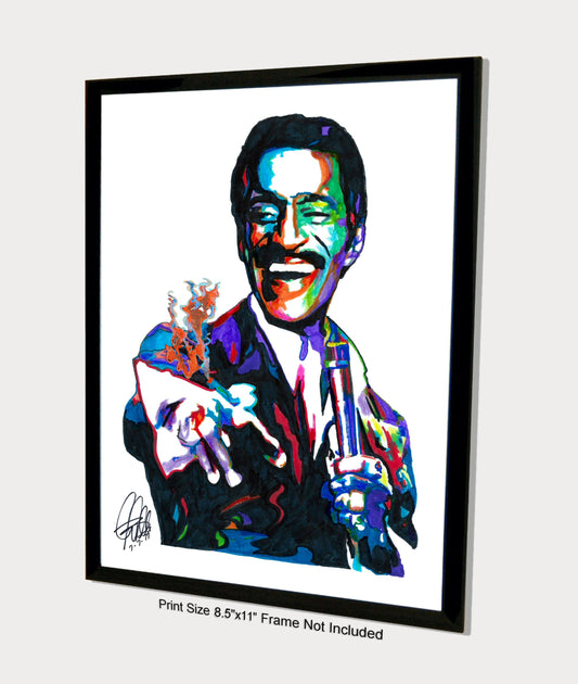 Sammy Davis Jr Singer Big Band Music Poster Print Wall Art 8.5x11