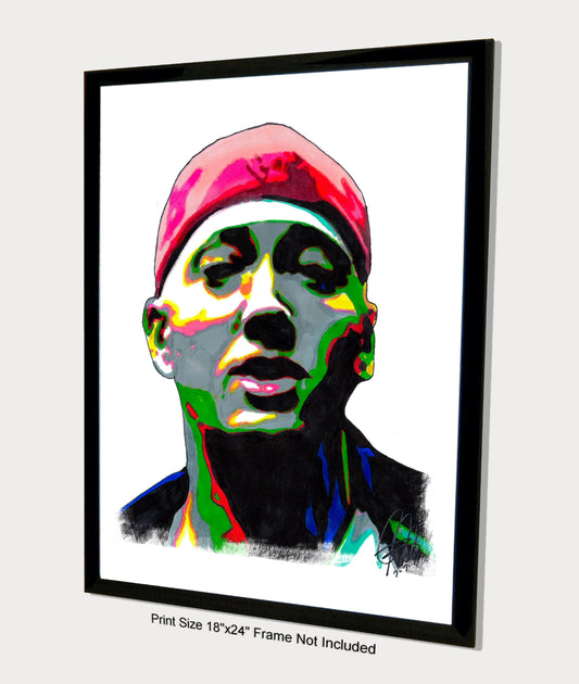 Eminem Rapper Hip Hop Music Poster Print Wall Art 18x24