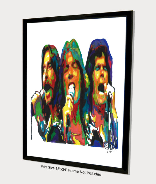 Three Dog Night Rock Music Poster Print Wall Art 18x24