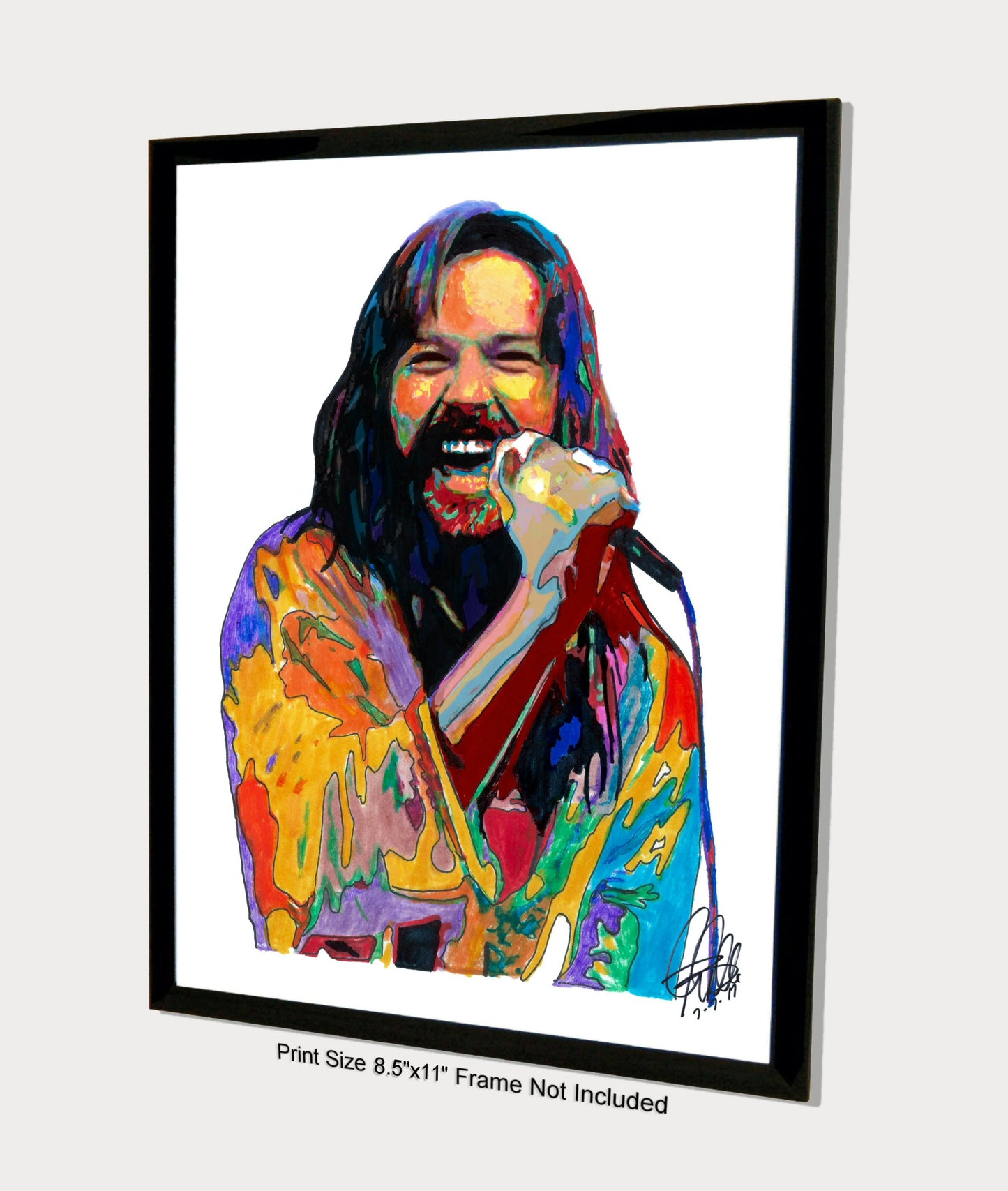 Bob Seger Silver Bullet Band Singer Rock Music Poster Print Wall Art 8.5x11