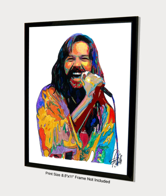 Bob Seger Silver Bullet Band Singer Rock Music Poster Print Wall Art 8.5x11