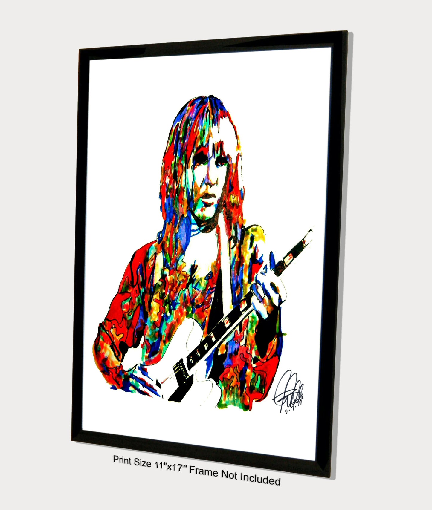 Alex Lifeson Rush Guitar Rock Music Poster Print Wall Art 11x17