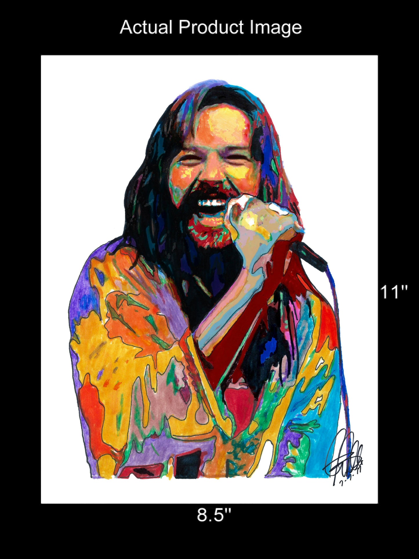 Bob Seger Silver Bullet Band Singer Rock Music Poster Print Wall Art 8.5x11