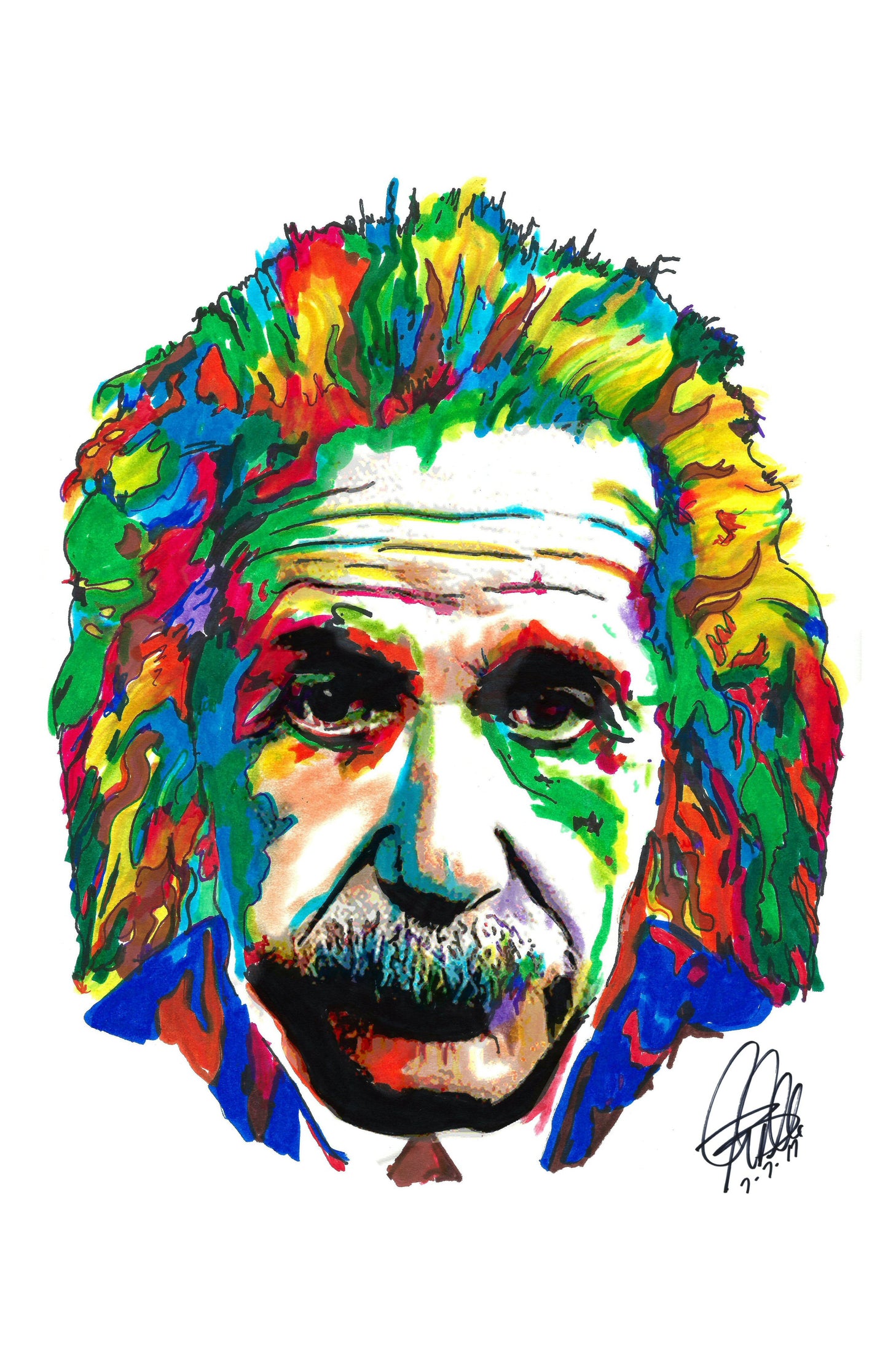 Albert Einstein Science Physics Poster Print Wall Art 11x17