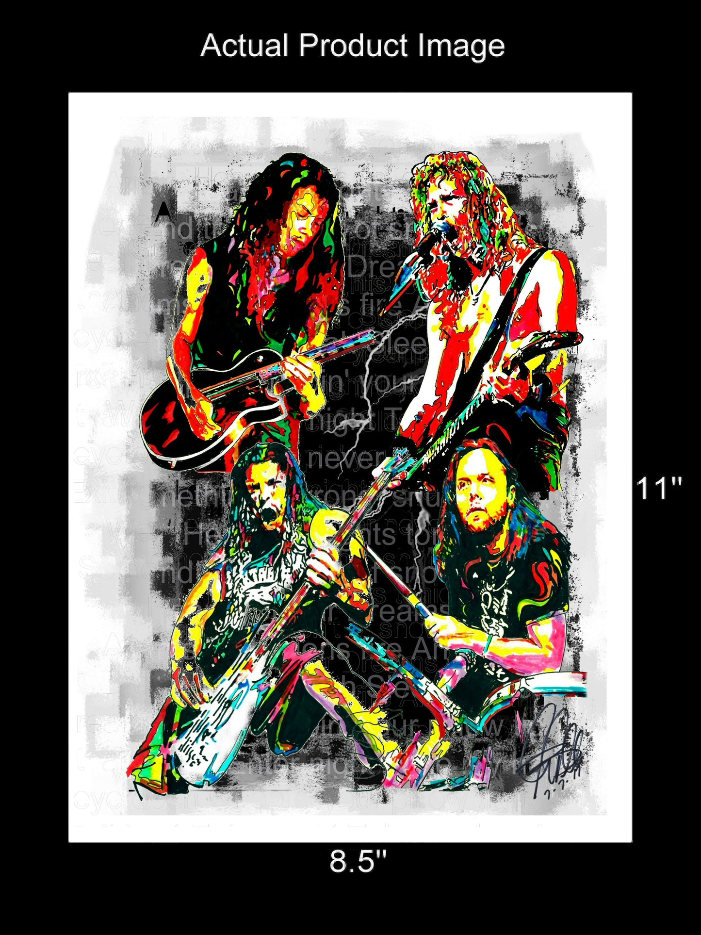 Metallica Rock Metal Music Print Poster Wall Art 8.5x11