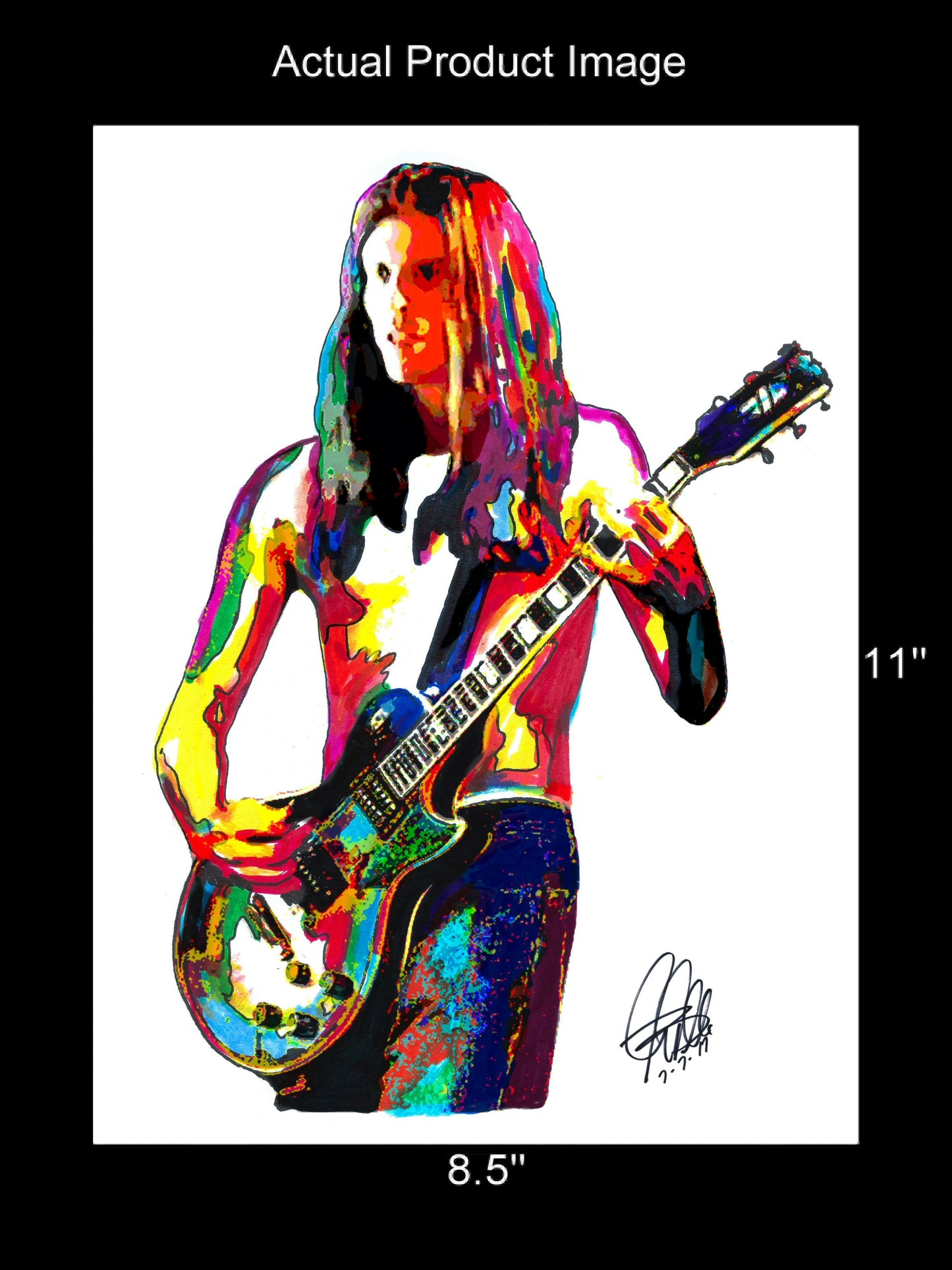 Adam Jones Tool Guitar Rock Music Poster Print Wall Art 8.5x11