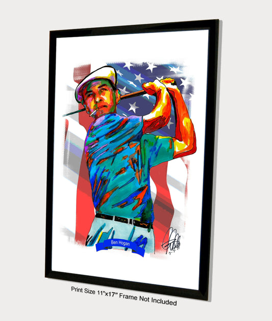 Ben Hogan Golf Poster Print Wall Art 11x17