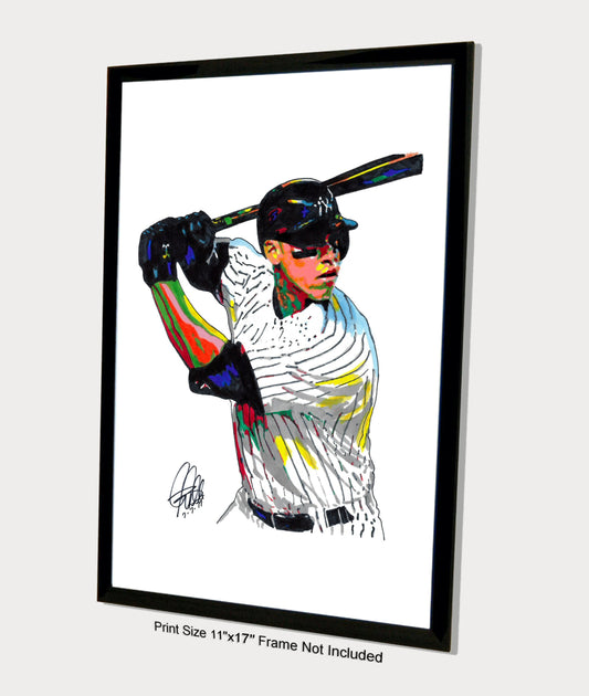 Aaron Judge New York Yankees RF Baseball Sports Poster Print Wall Art 11x17