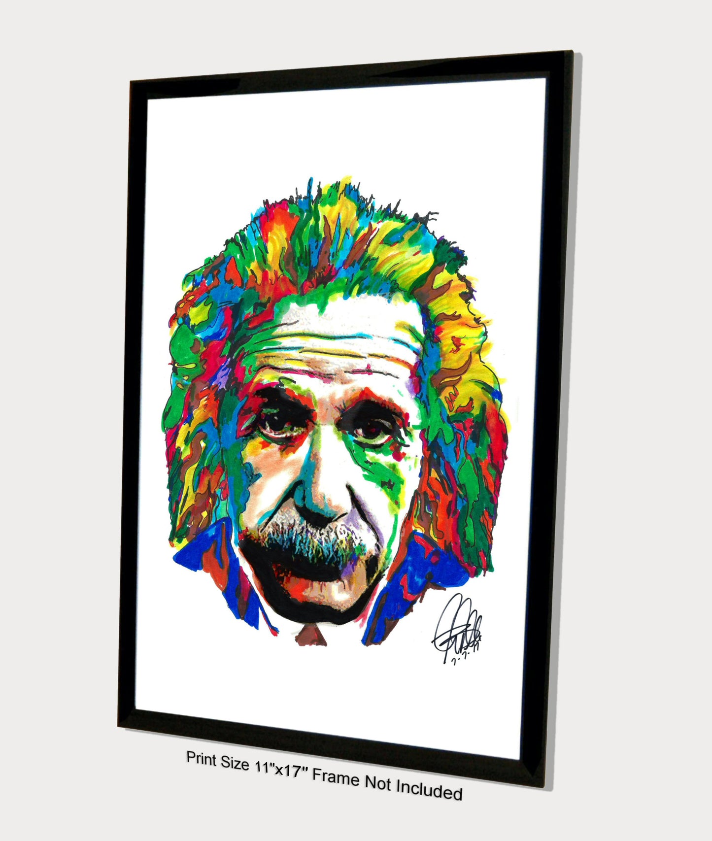 Albert Einstein Science Physics Poster Print Wall Art 11x17