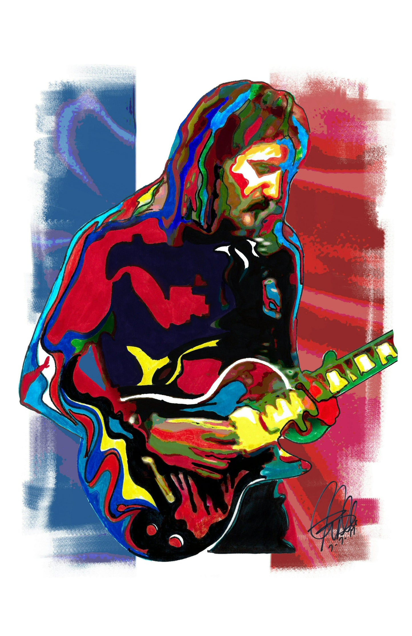 Jan Akkerman Focus Guitar Hard Rock Music Poster Print Wall Art 11x17