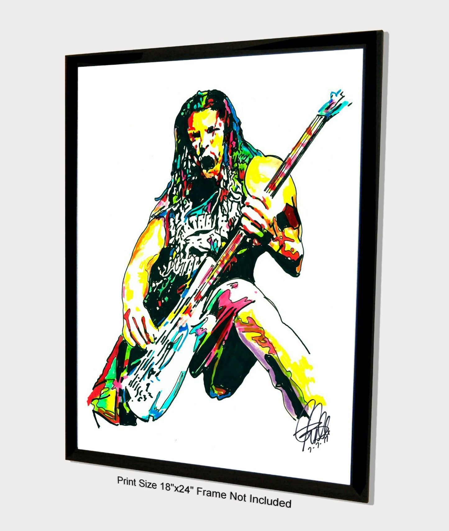 Robert Trujillo Metallica Heavy Metal Rock Music Print Poster Wall Art 18x24