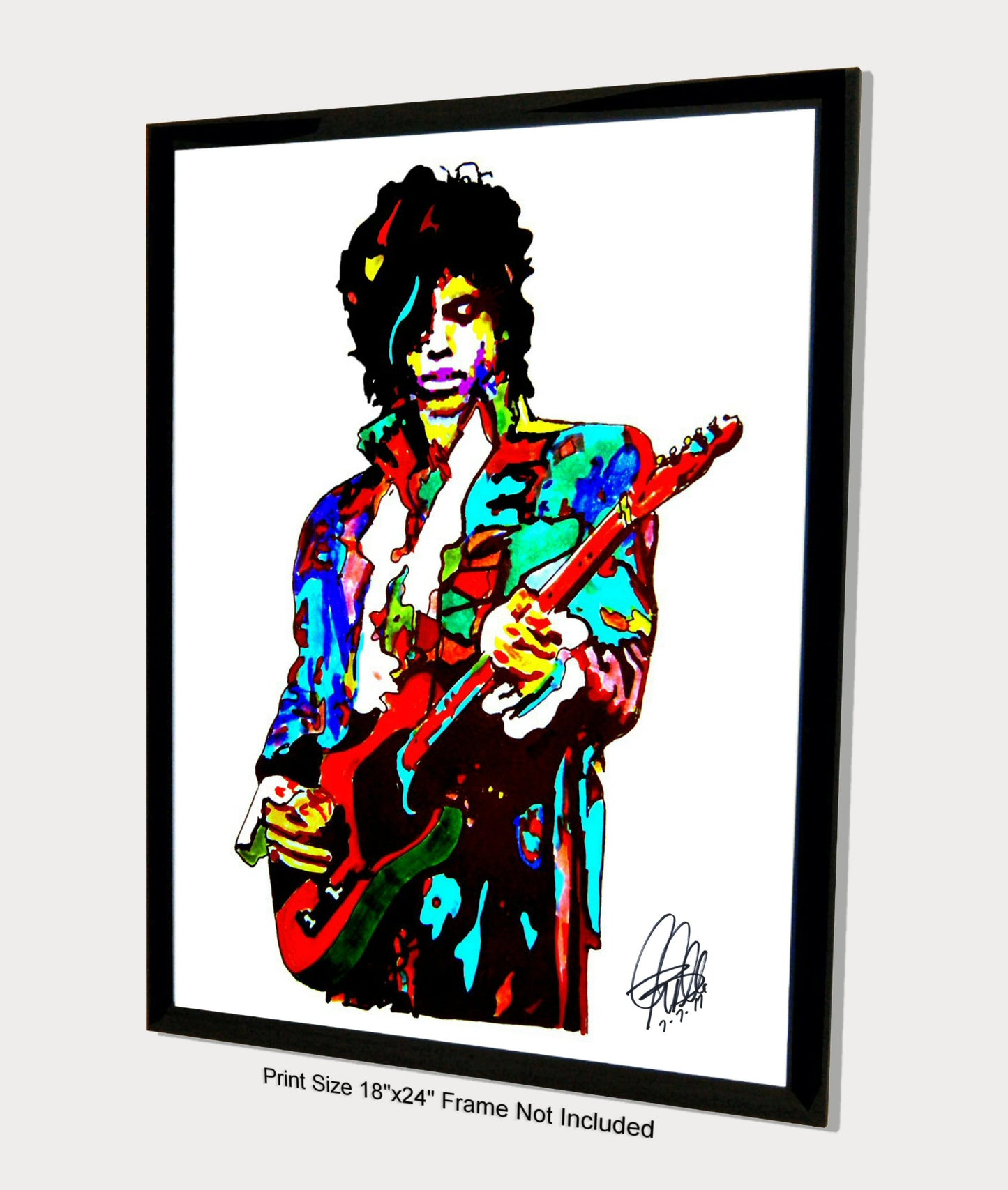 Prince Singer Guitar Pop Rock Music Poster Print Wall Art 18x24