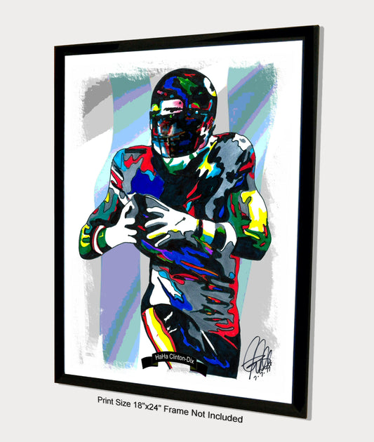 Ha Ha Clinton Dix Chicago Bears Football Sports Poster Print Wall Art 18x24