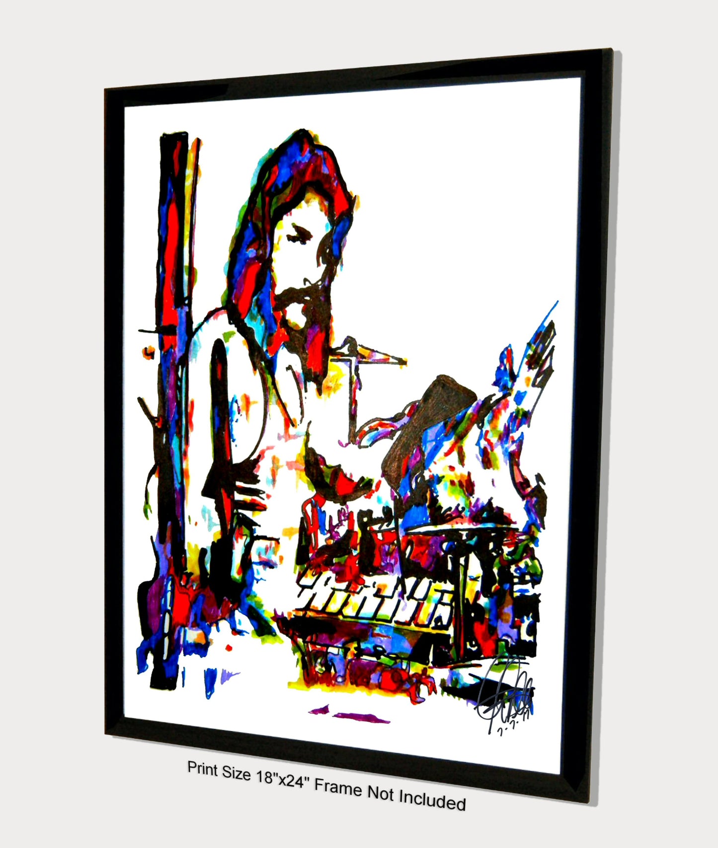 Neil Peart Rush Drummer Rock Music Poster Print Wall Art 18x24