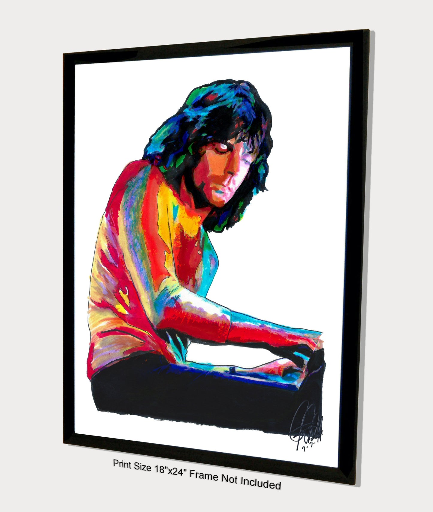 Richard Wright Pink Floyd Keyboards Rock Music Poster Print Wall Art 18x24