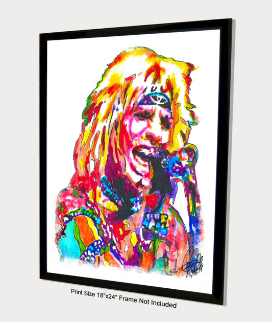 Vince Neil Motley Crue Singer Glam Rock Music Poster Print Wall Art 18x24