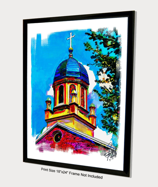 Ohio University Dome Print Poster Wall Art 18x24